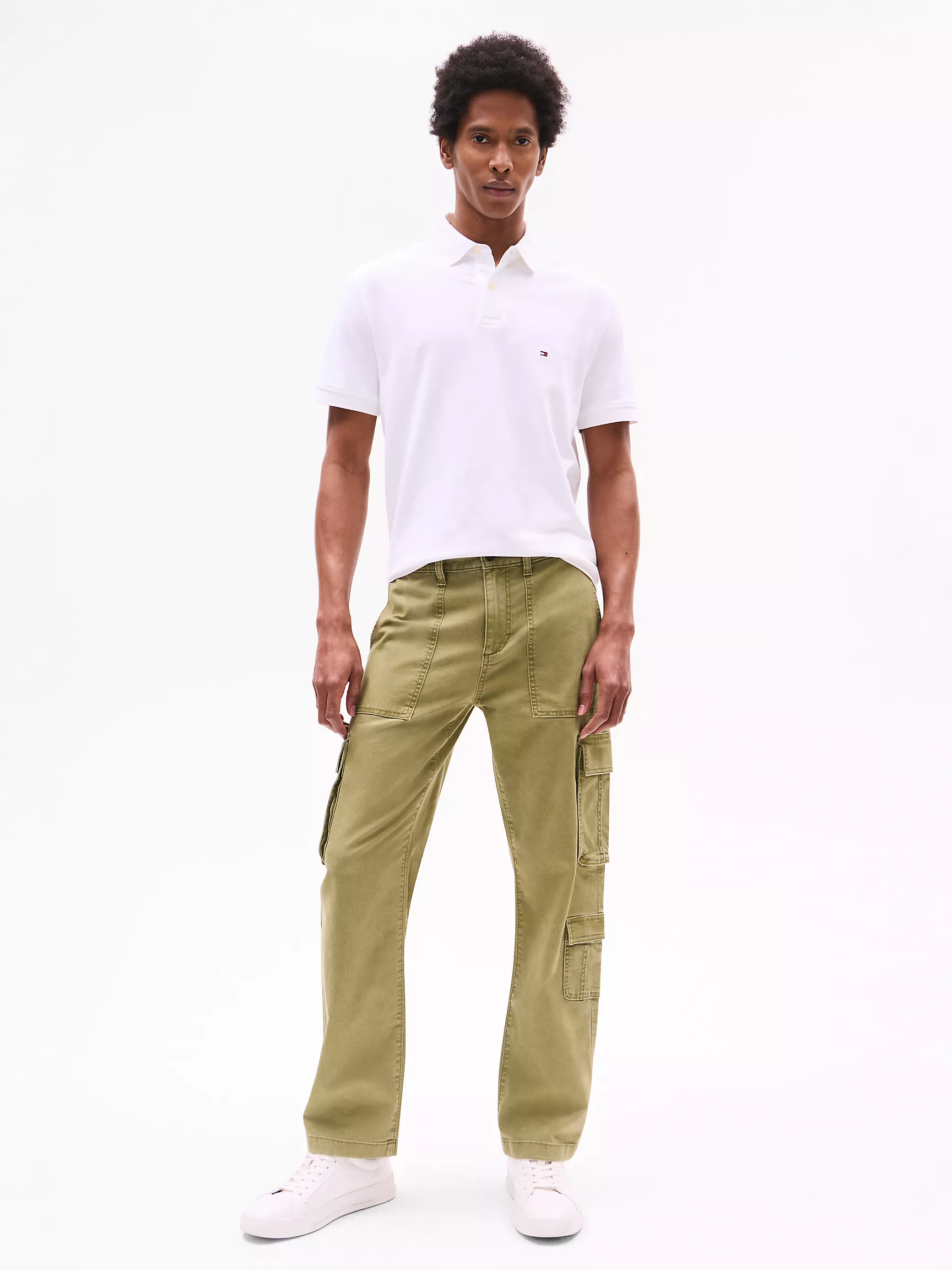 Мужское поло Tommy Hilfiger, Эластичное поло стандартного кроя Tommy