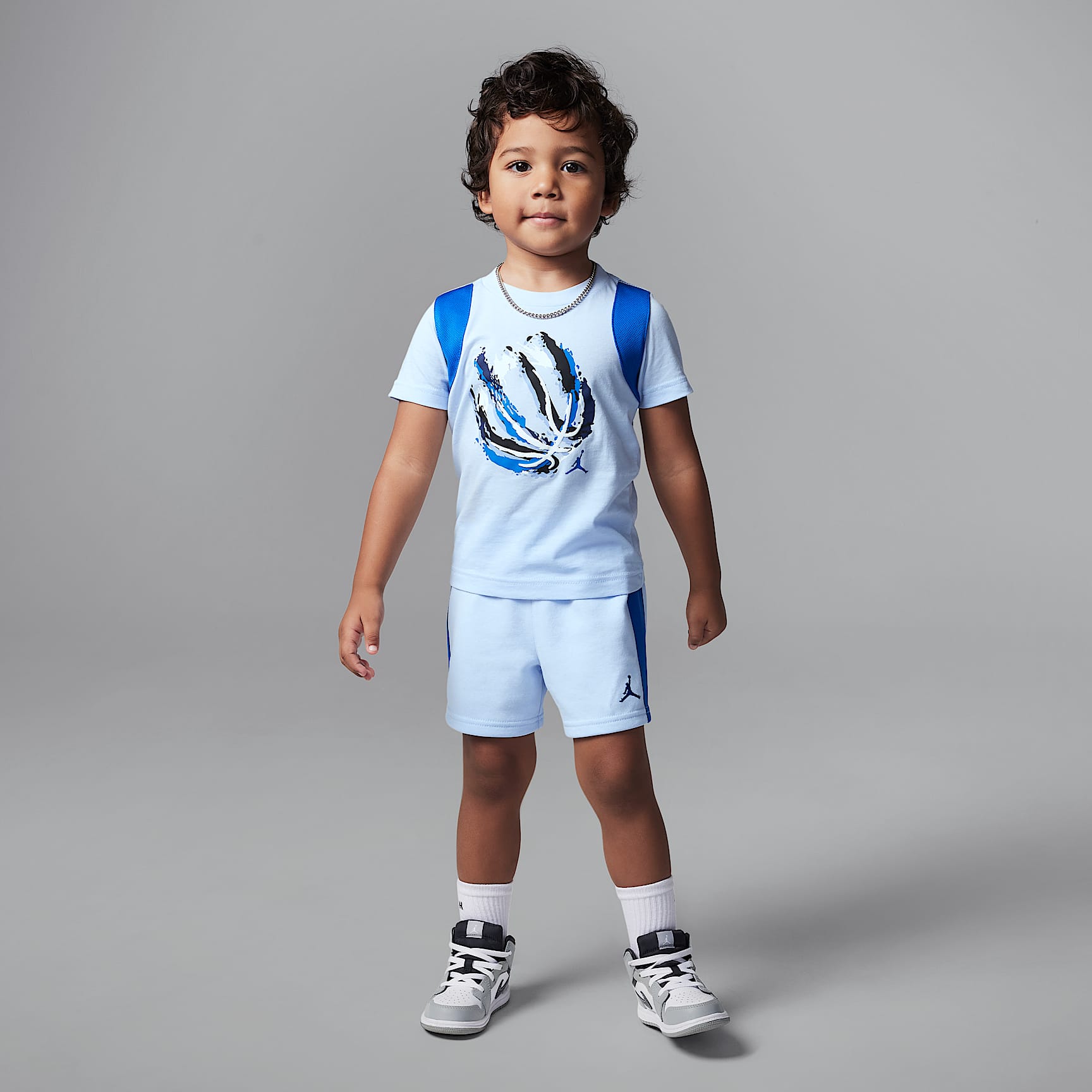 Jordan Toddler Bball Fire Mixed 2-Piece Shorts Set