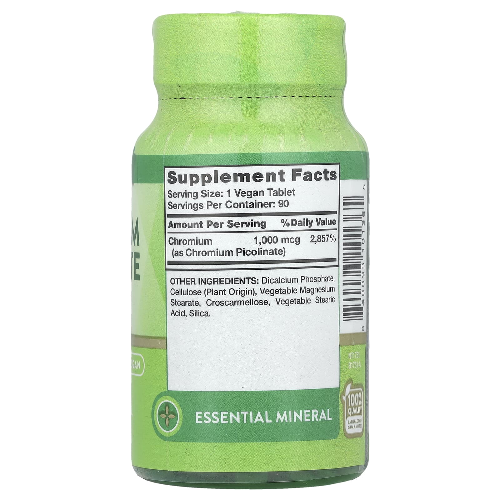 Nature's Truth, Ультрапиколинат хрома, 1000 мкг, 90 таблеток