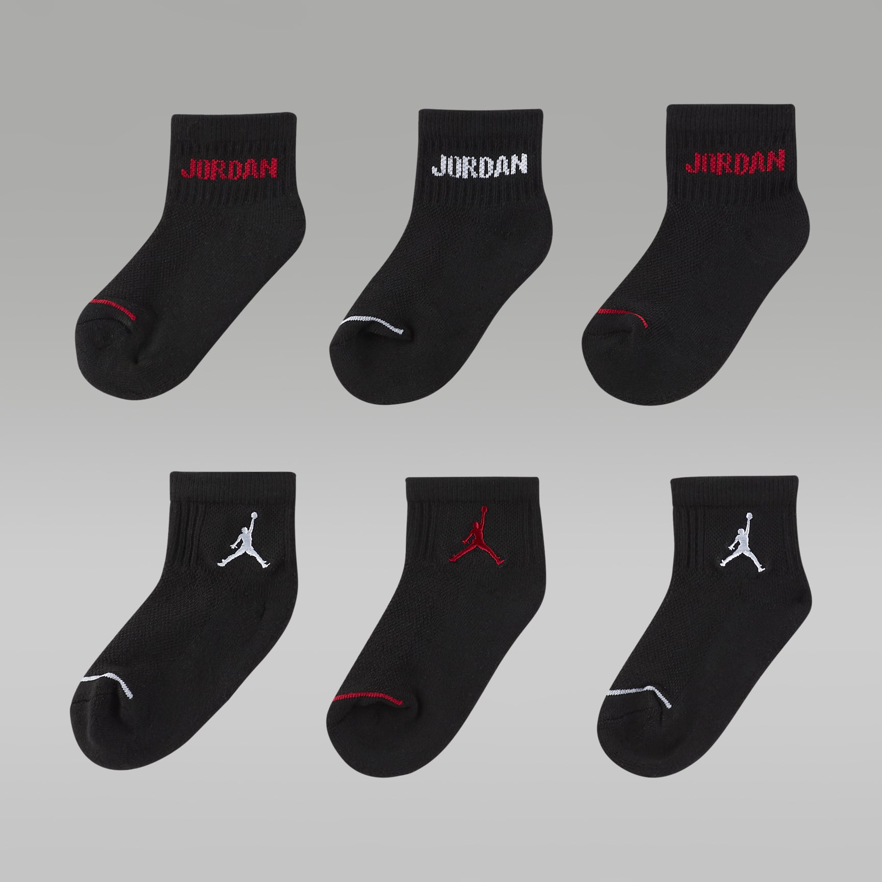 Jordan Big Kids' Legend Ankle Socks (6 Pairs)