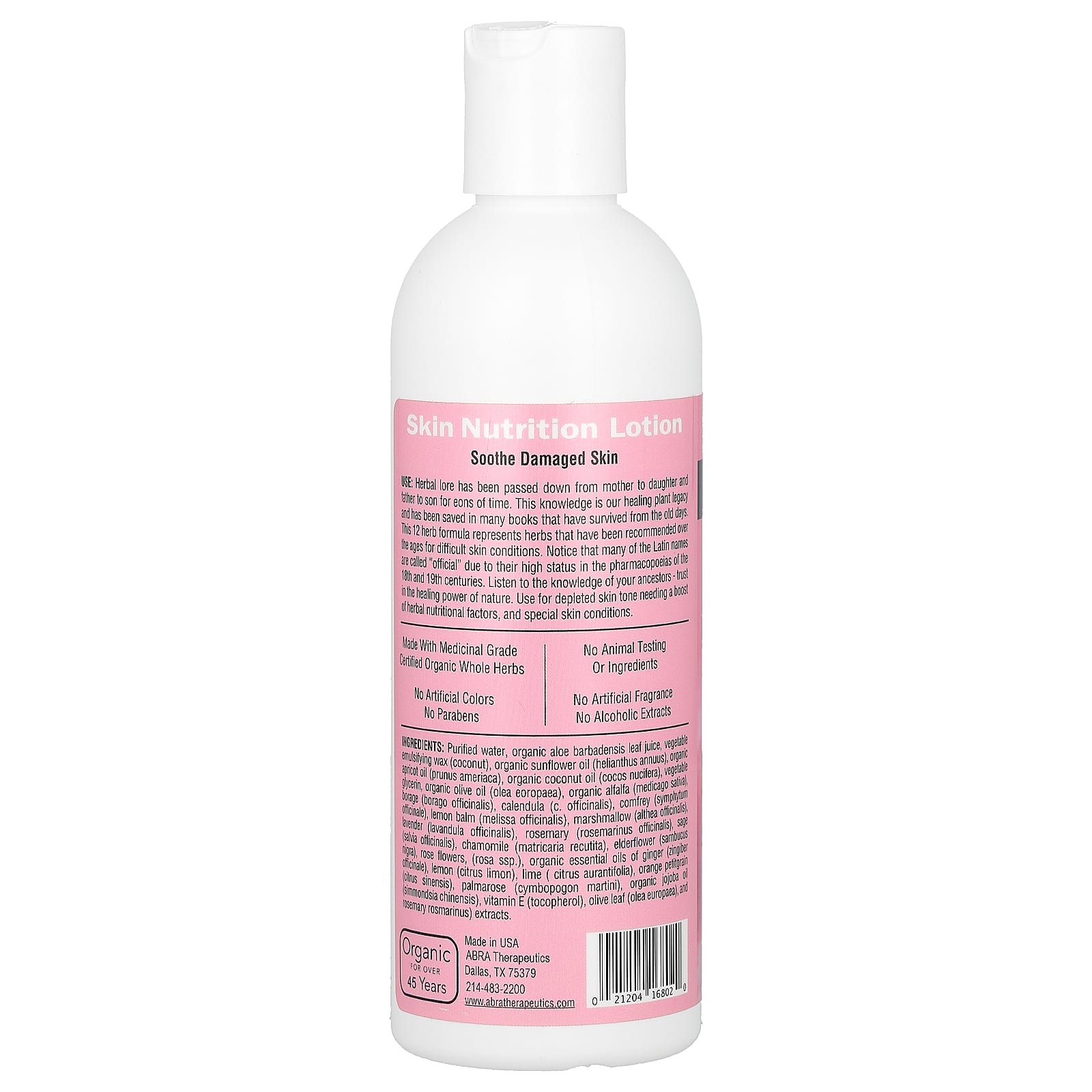 Abra Therapeutics, Skin Nutrition, лечебный лосьон, 228 мл (8 жидк. унций)