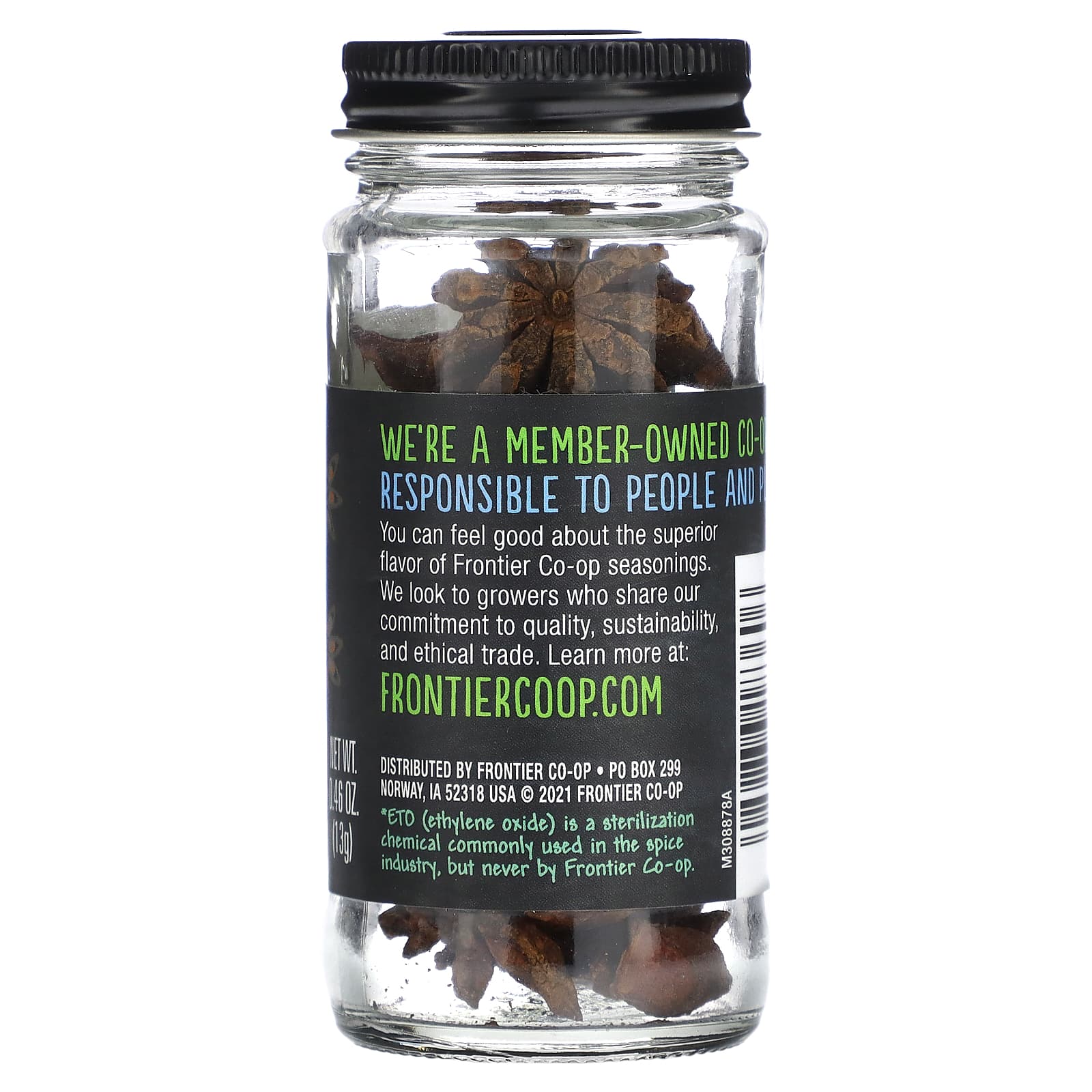 Frontier Co-op, Звездчатый анис, 13 г (0,46 унции)