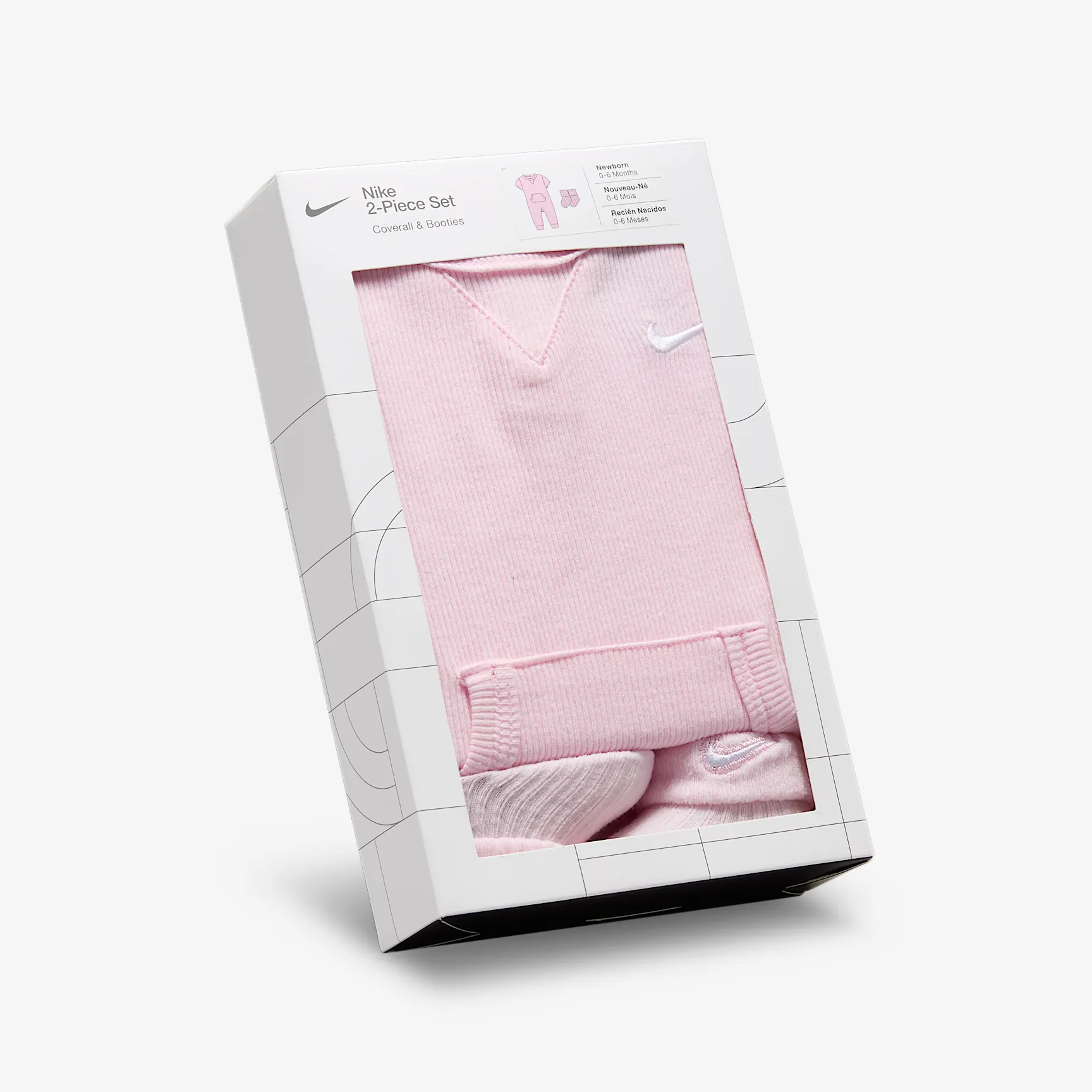 Nike Baby Rib Knit Romper and Socks Set