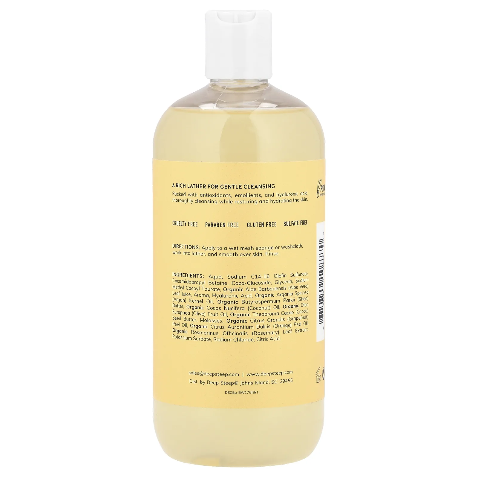 Deep Steep, Гель для душа, грейпфрут и бергамот, 503 мл (17 жидк. Унций)