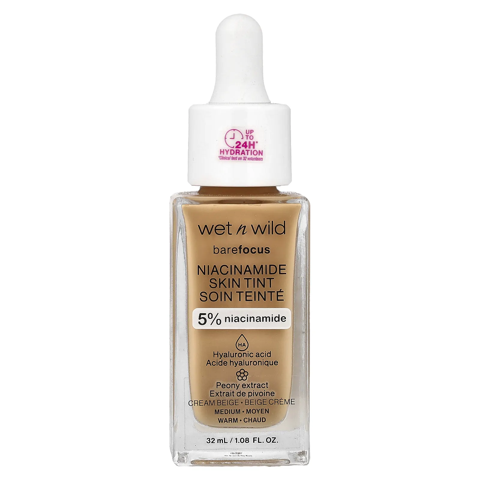 wet n wild, Barefocus, никотинамид, краситель для кожи, 1116319 кремовый бежевый, 32 мл (1,08 жидк. унции)