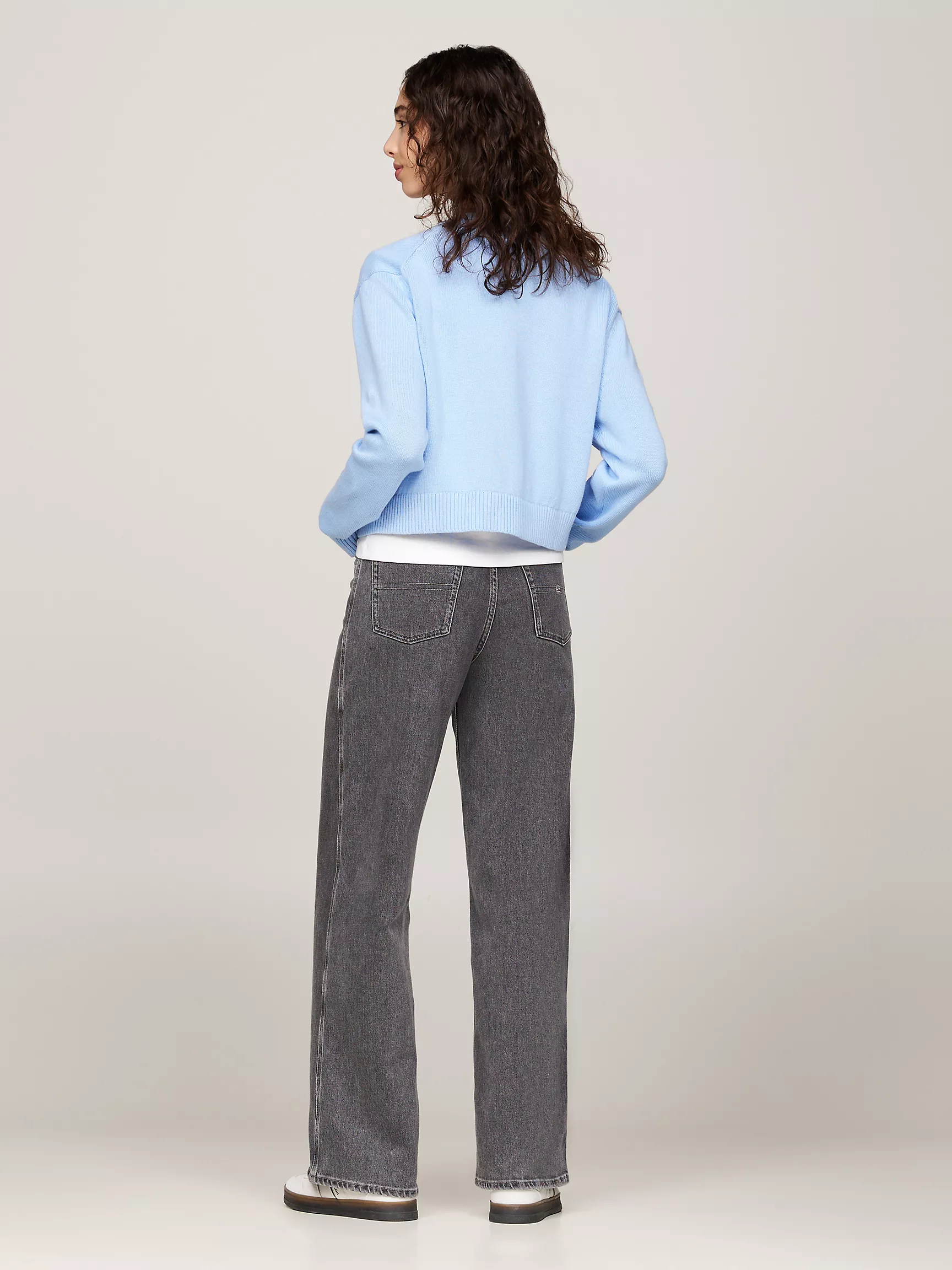 Женский свитер Tommy Hilfiger, Свободный кардиган с логотипом в виде значка