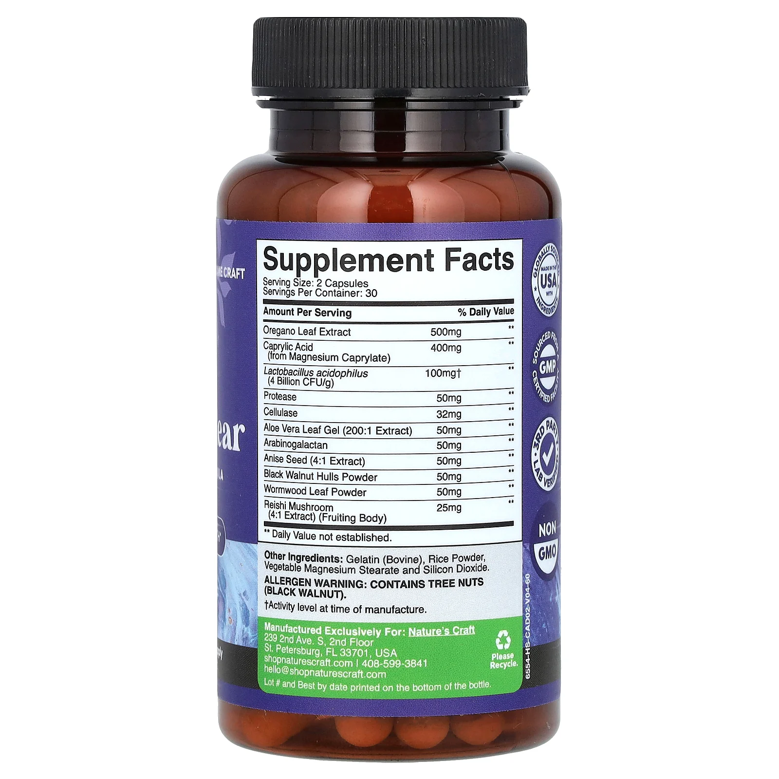 Nature's Craft, Candi Clear, 60 капсул