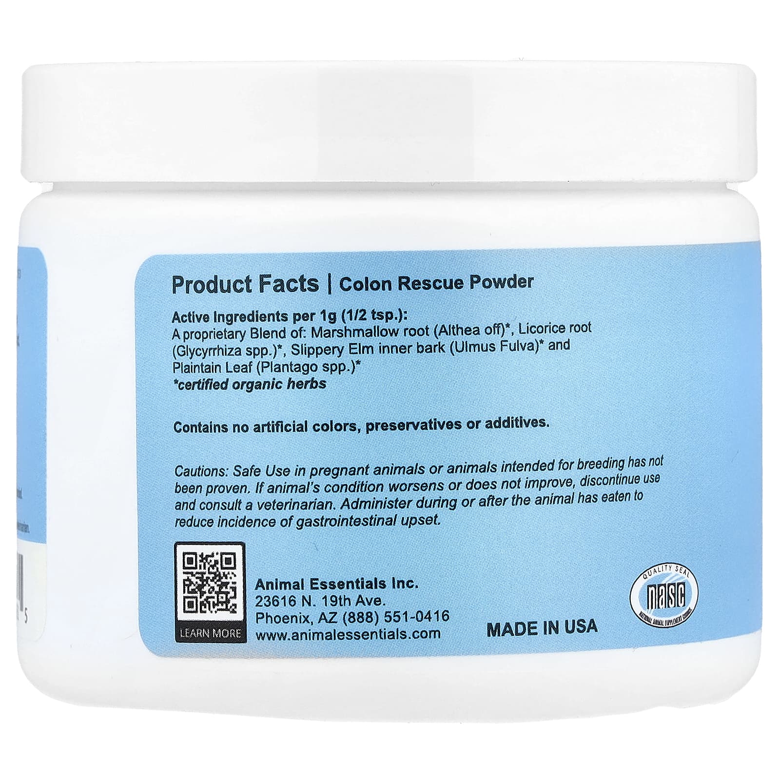 Animal Essentials, средство для восстановления кишечника, в порошке, для собак и кошек, 30 г (1 унция)