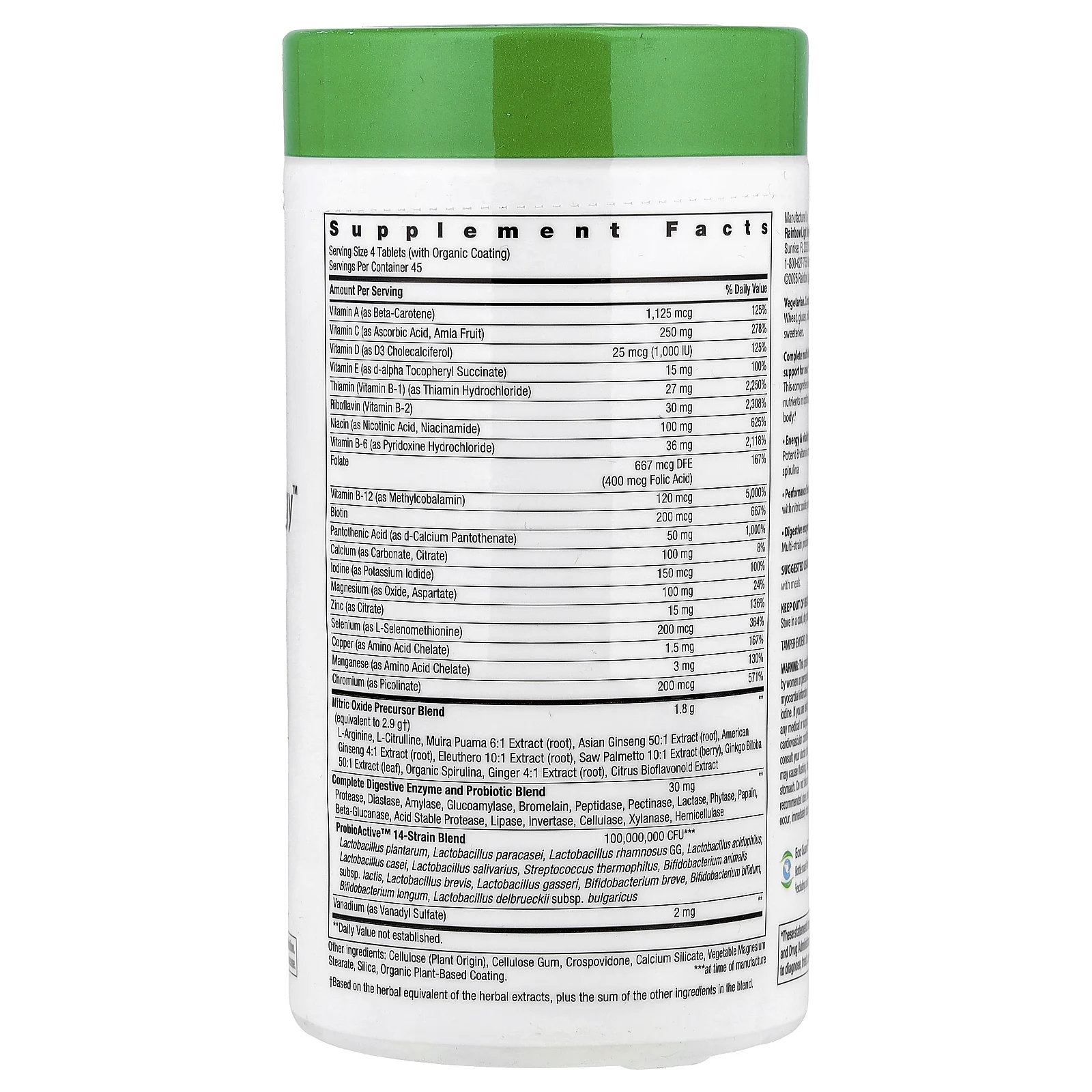 Rainbow Light, Performance Energy™, для мужчин, 180 таблеток