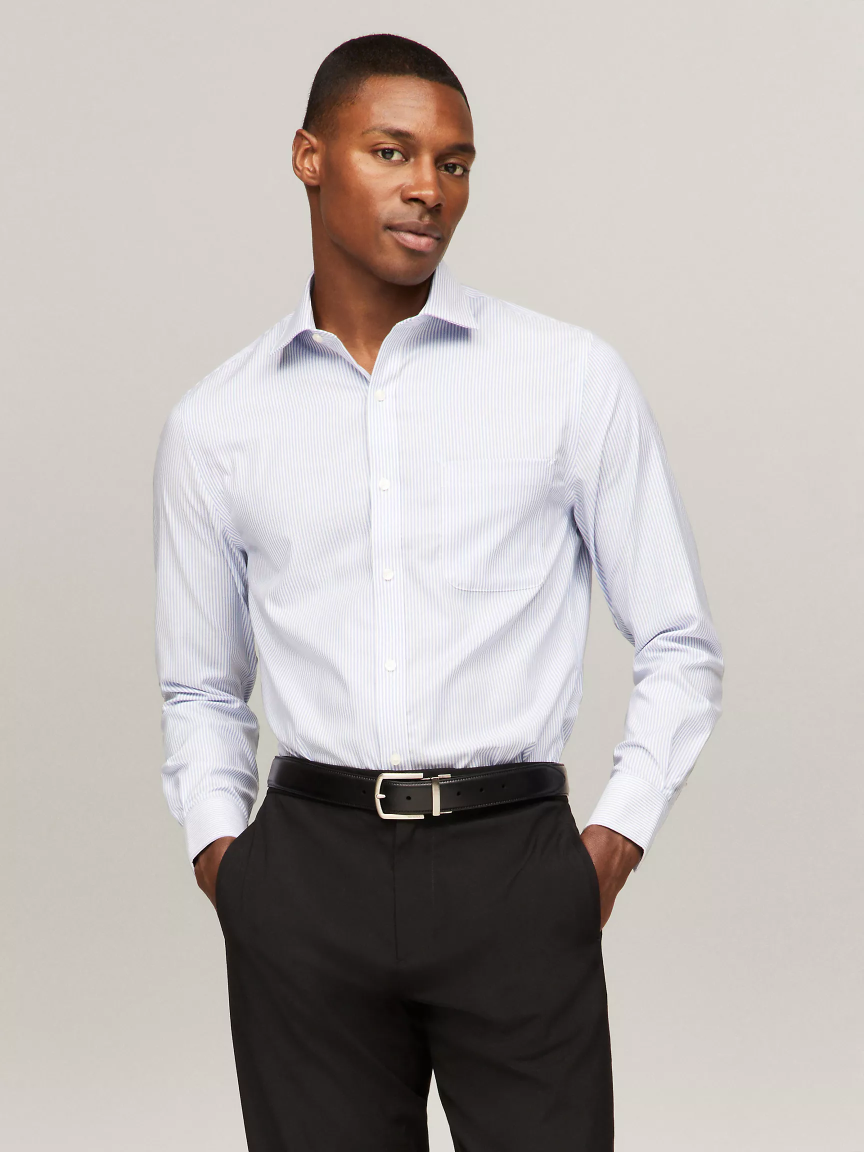 Мужская рубашка Tommy Hilfiger, Приталенная рубашка THFlex в клетку