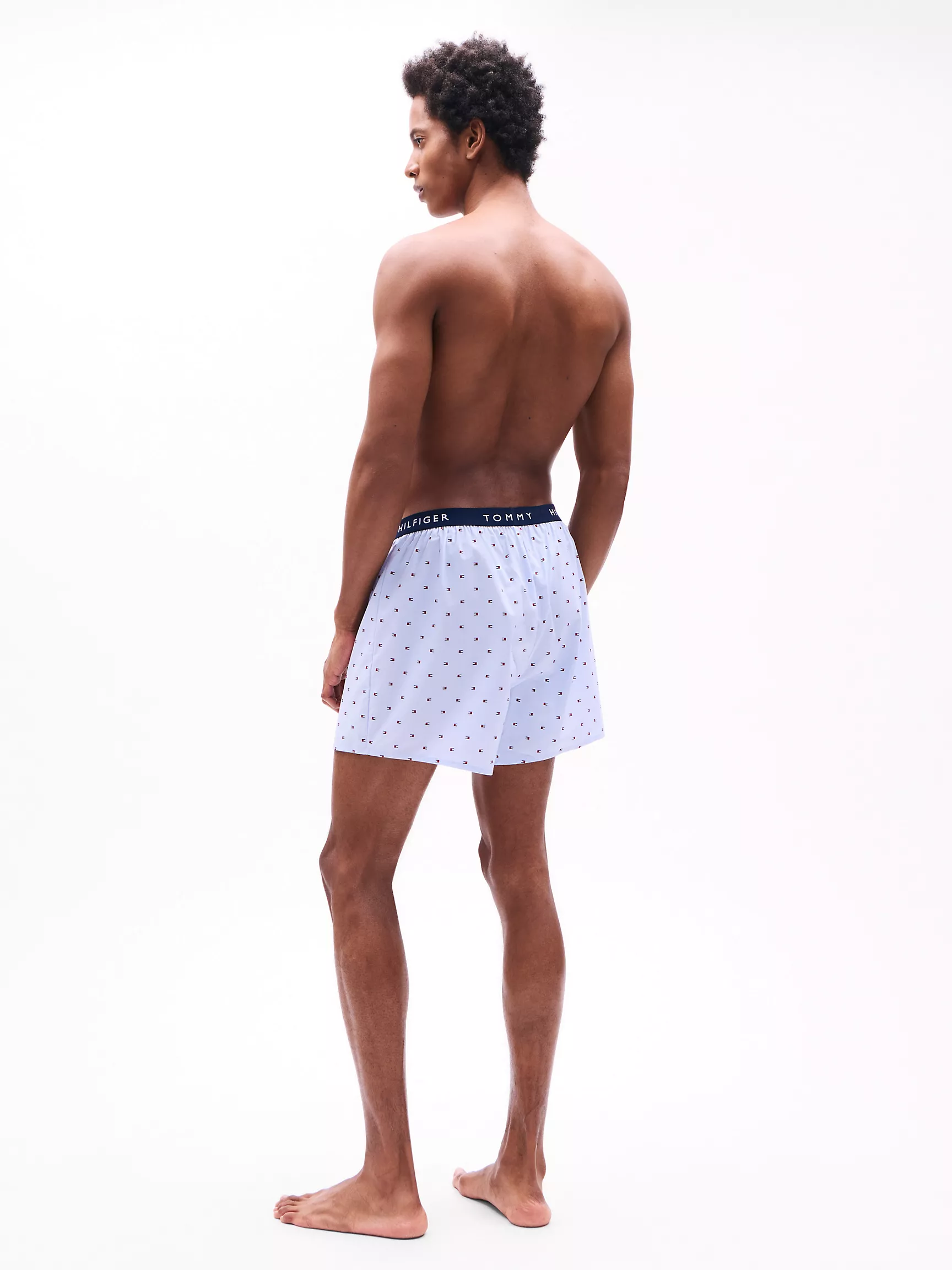 Мужское нижнее белье Tommy Hilfiger, Тканые боксёры Tommy с логотипом (набор 3 шт.)