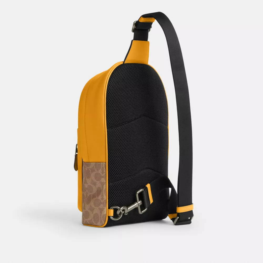 Сумка COACH West Pack In Colorblock Signature Canvas