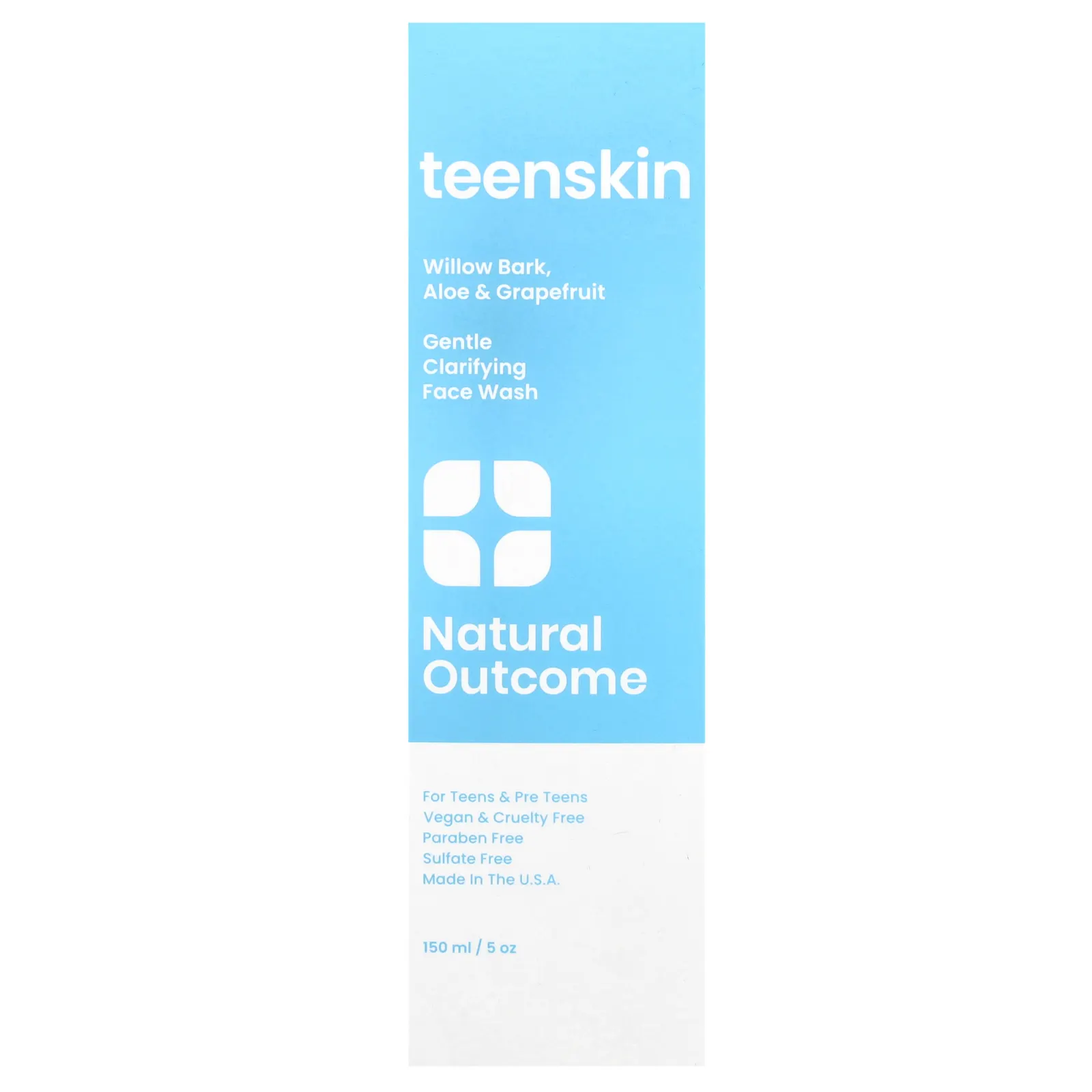 Natural Outcome, TeenSkin, мягкое очищающее средство для умывания, 150 мл (5 унций)