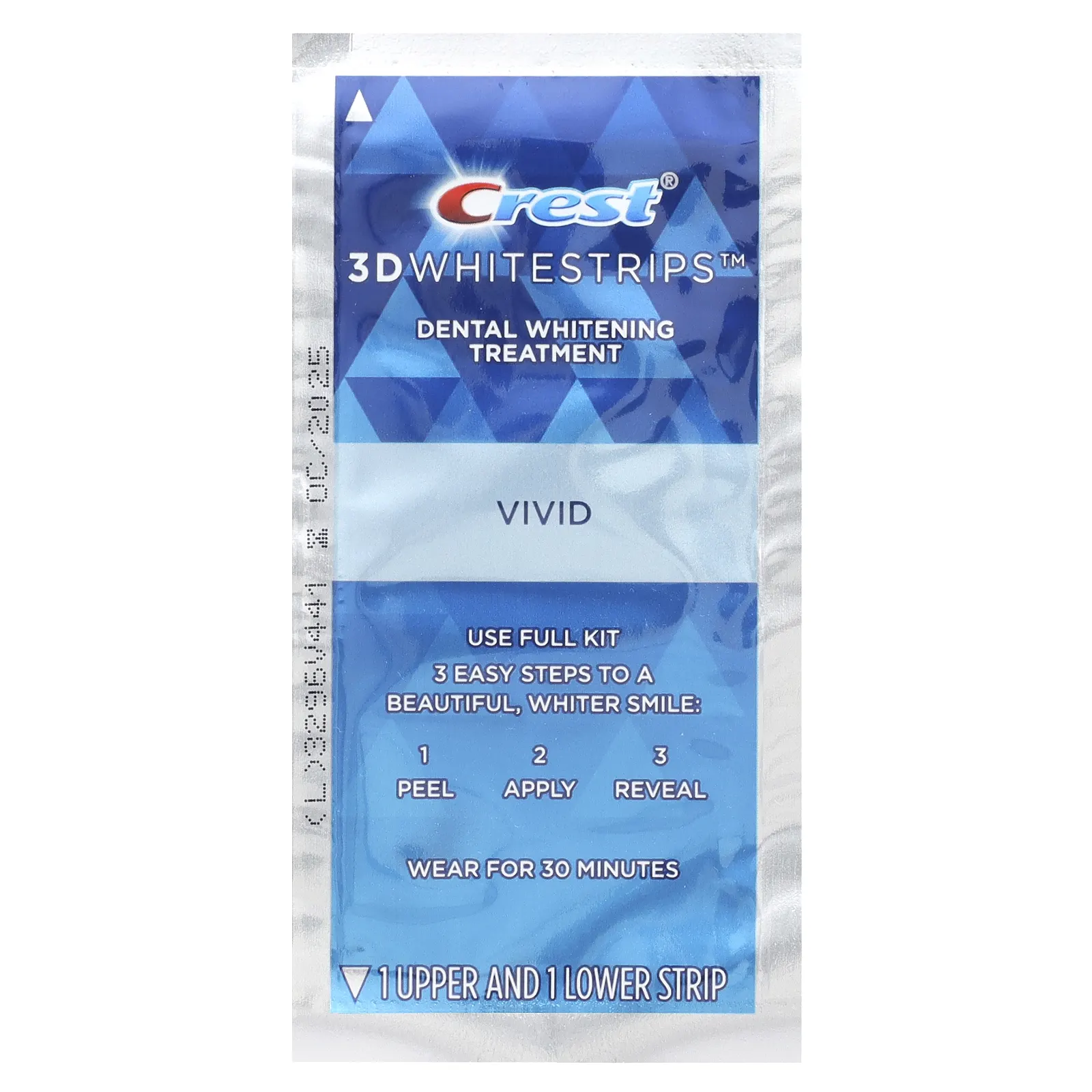 Crest, 3D Whitestrips, Classic Vivid, комплект для отбеливания зубов, 20 полосок