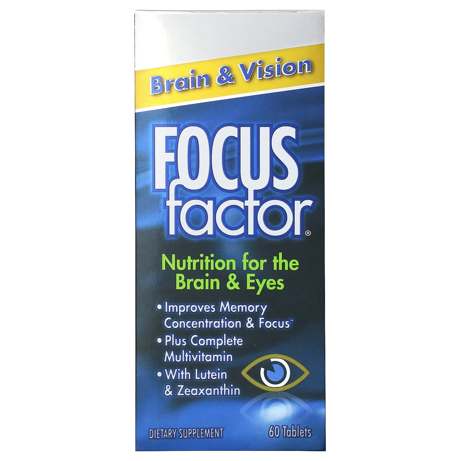 Focus Factor, Brain & Vision, 60 таблеток (Товар снят с продажи)