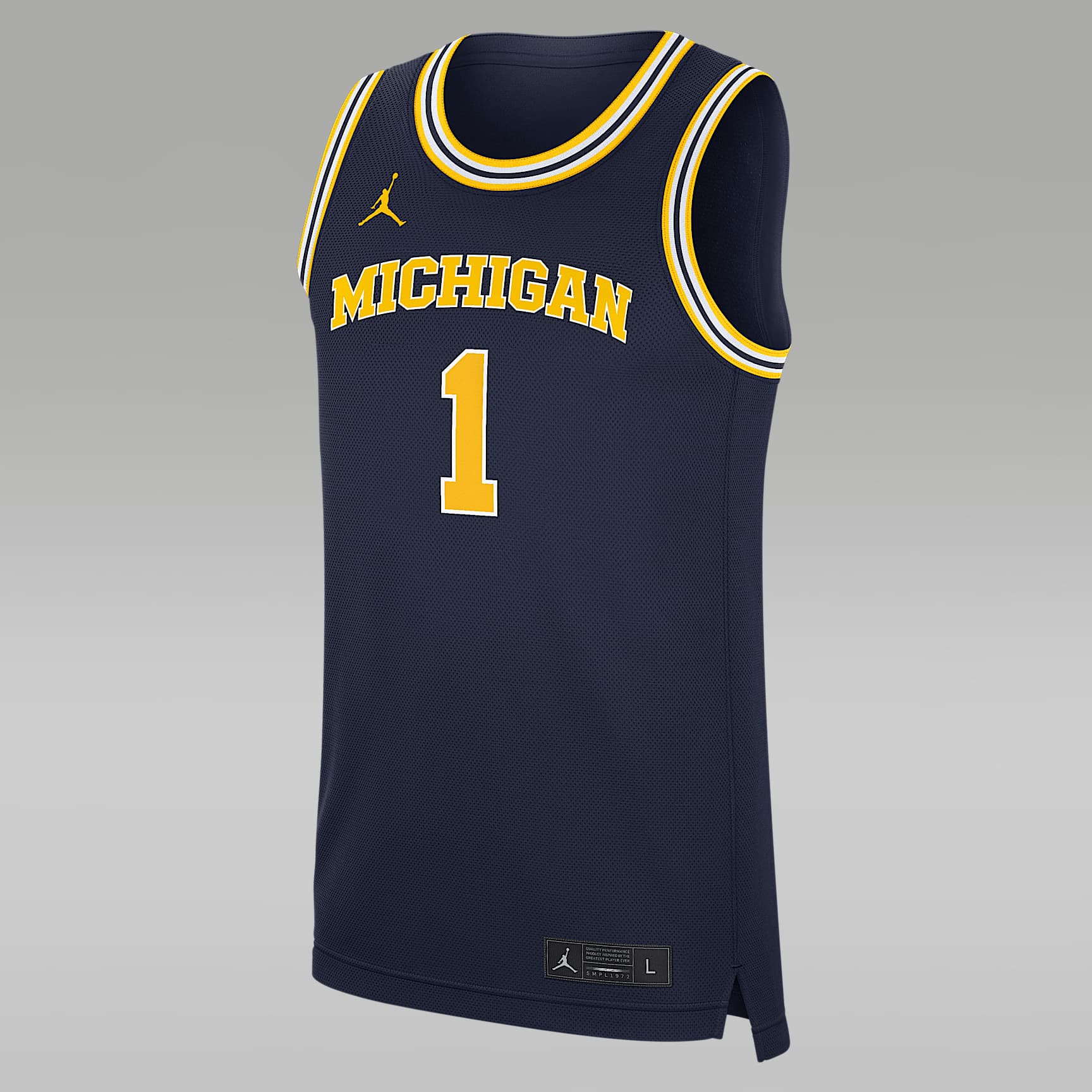 Michigan Wolverines Replica Men's Jordan Brand College Basketball Jersey
