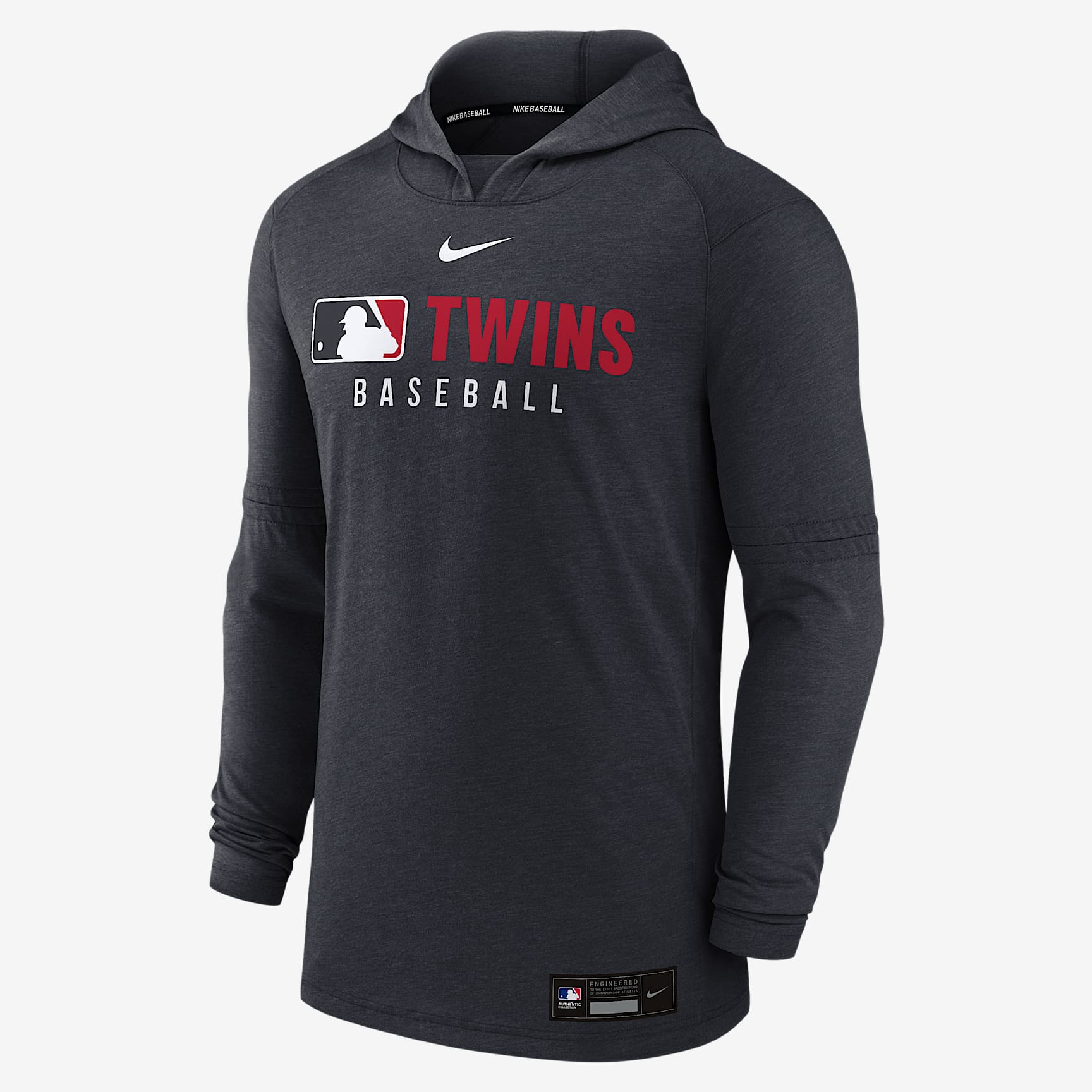 Minnesota Twins Authentic Collection Men's Nike Dri-FIT MLB Pullover Hoodie