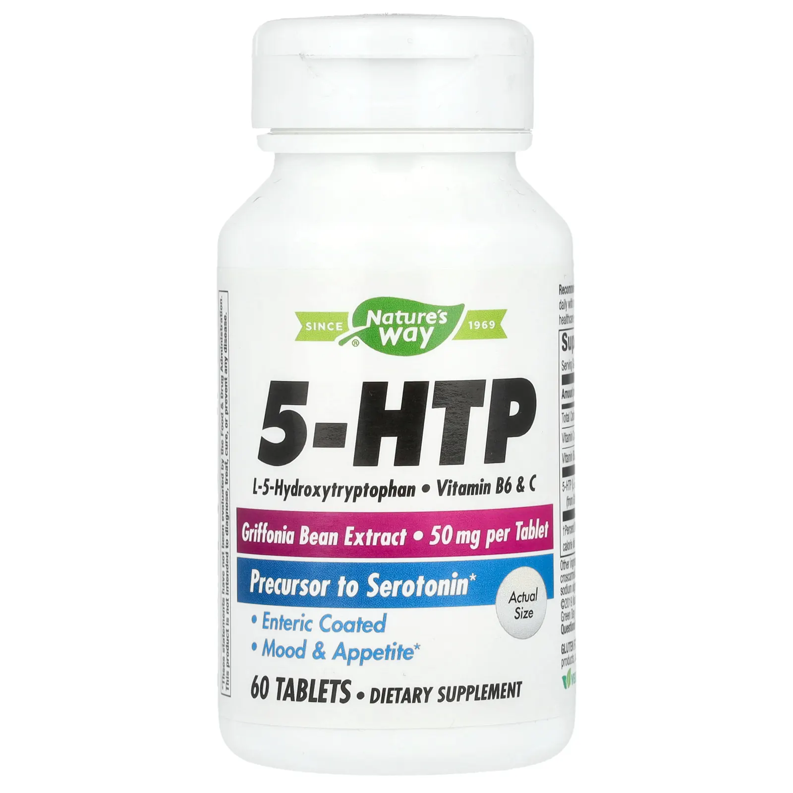 Nature's Way, 5-HTP, 50 мг, 60 таблеток