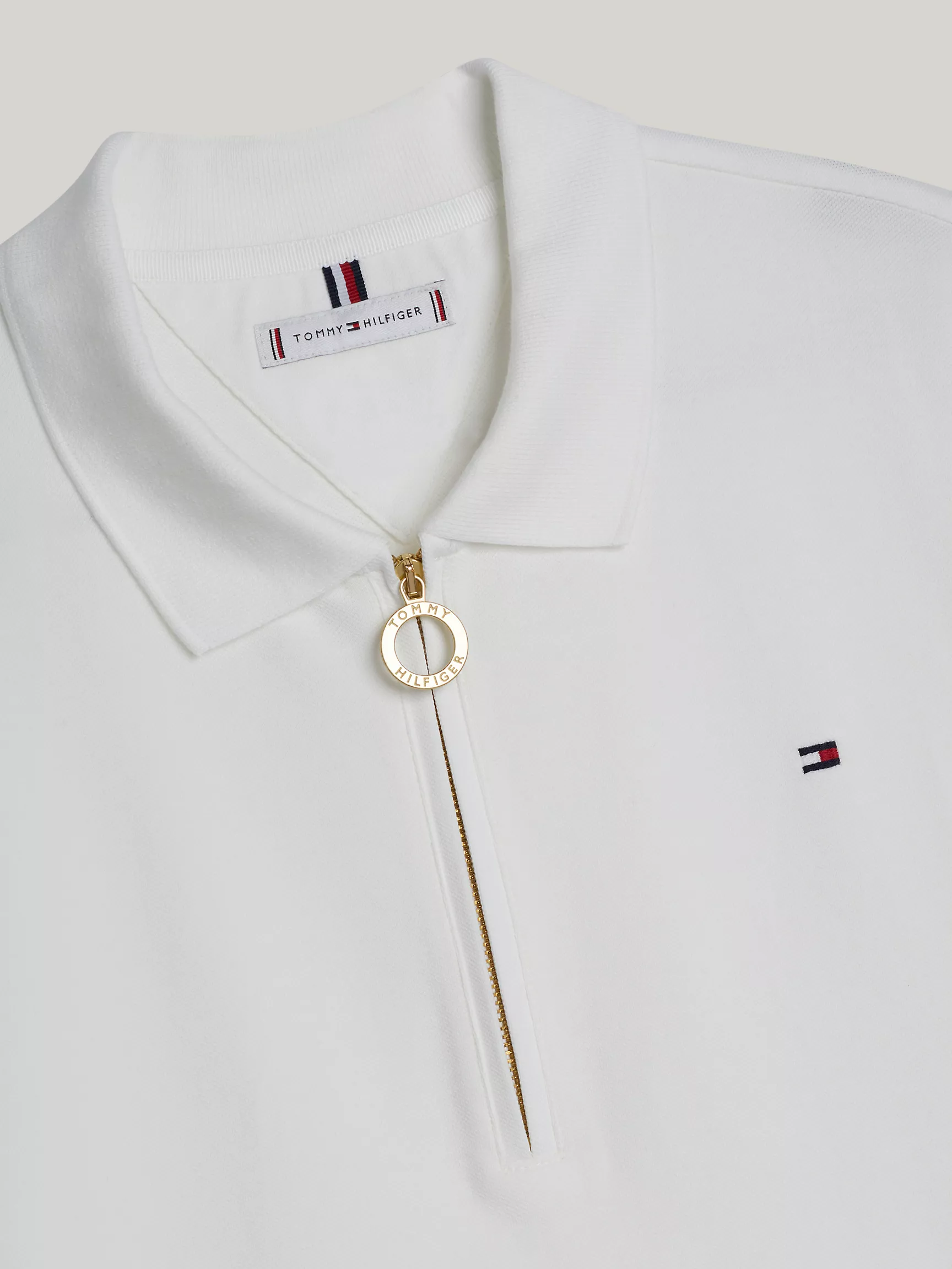 Женская рубашка Tommy Hilfiger, Эластичное хлопковое поло стандартного кроя