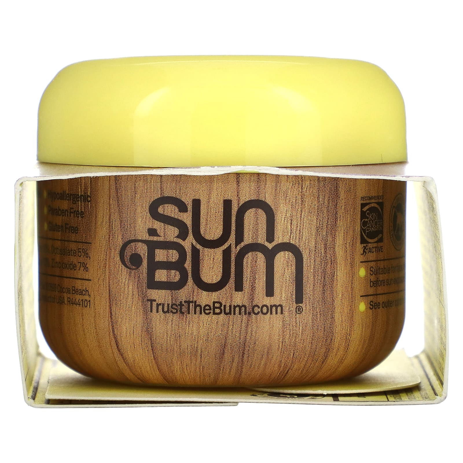 Sun Bum, Clear 50, солнцезащитный лосьон премиального качества с оксидом цинка, SPF 50, 30 мл (1 жидк. Унция)