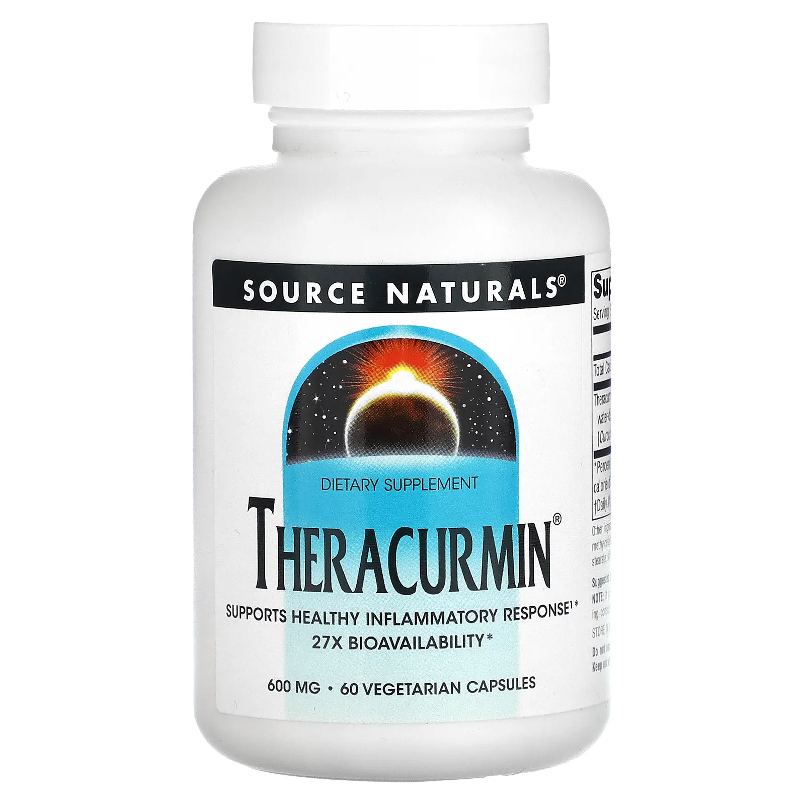 Source Naturals, Theracurmin, 600 мг, 60 вегетарианских капсул
