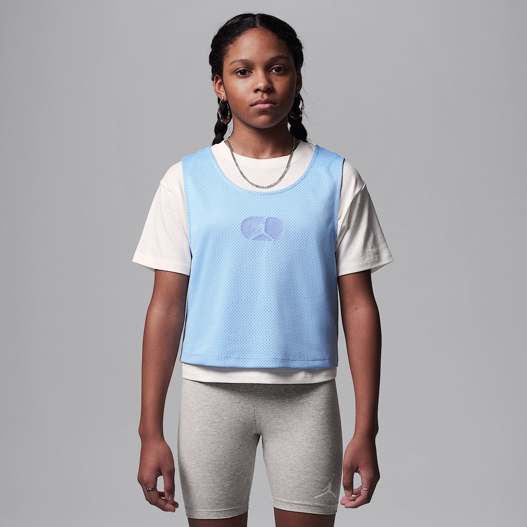 Jordan Training Camp Big Kids' Mesh Overlay T-Shirt