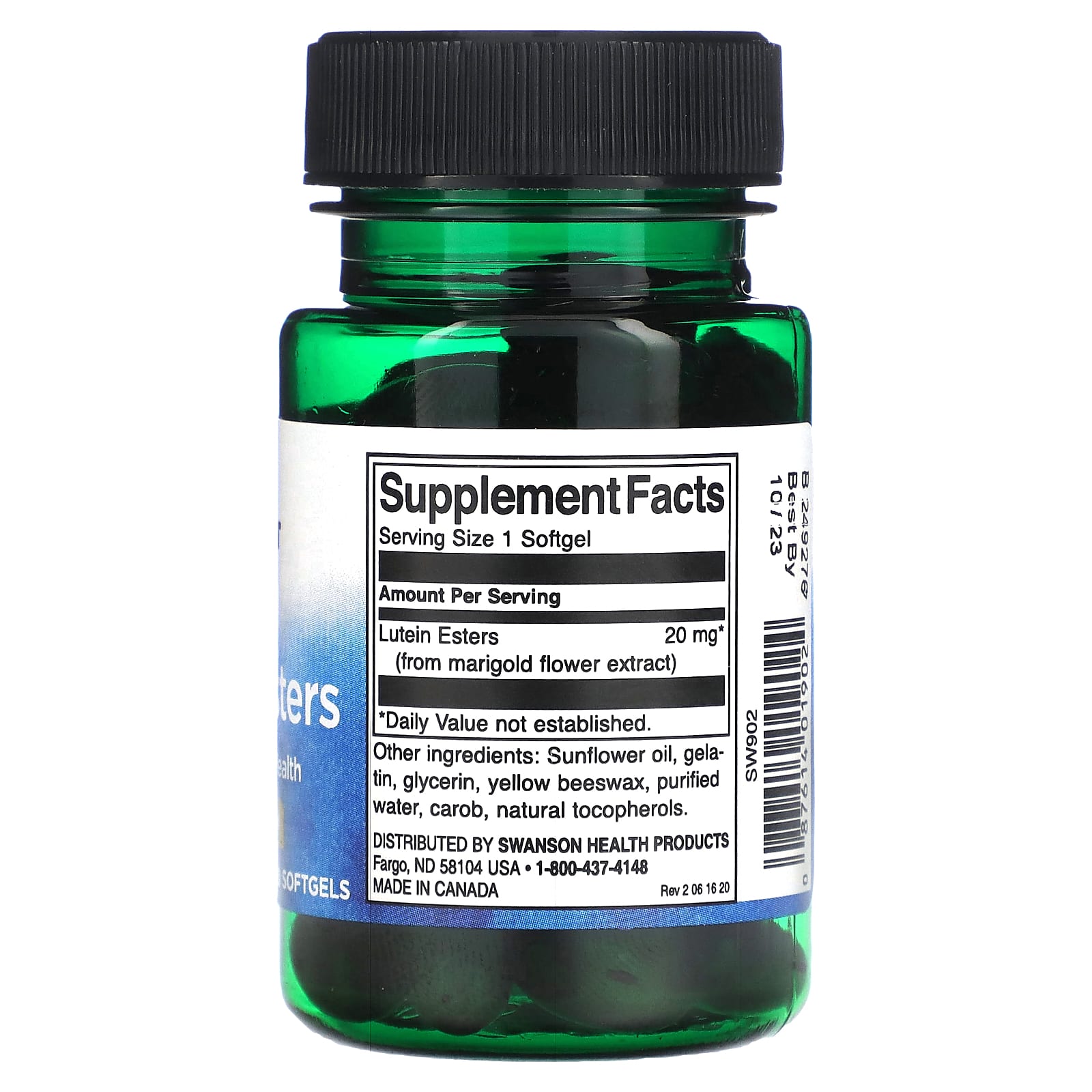 Swanson, Эфиры лютеина, 20 мг, 60 мягких таблеток