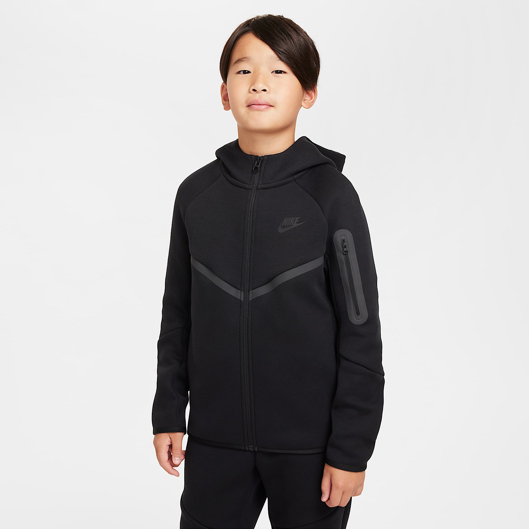 Nike Sportswear Tech Fleece Big Kids' Full-Zip Hoodie