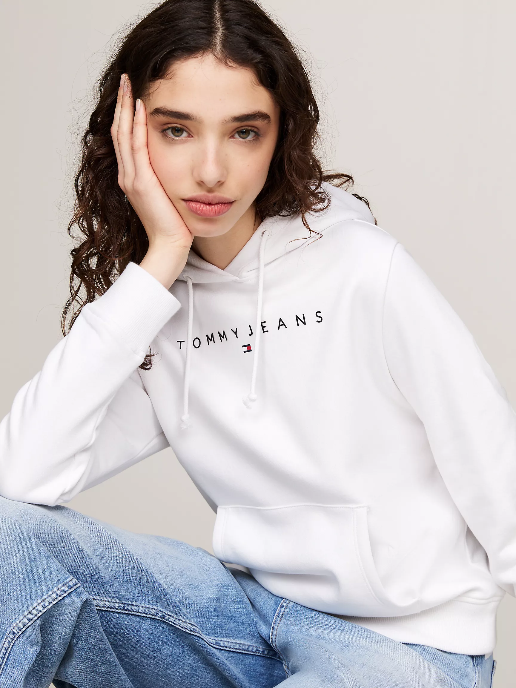 Женская толстовка Tommy Hilfiger, Худи с логотипом Tommy