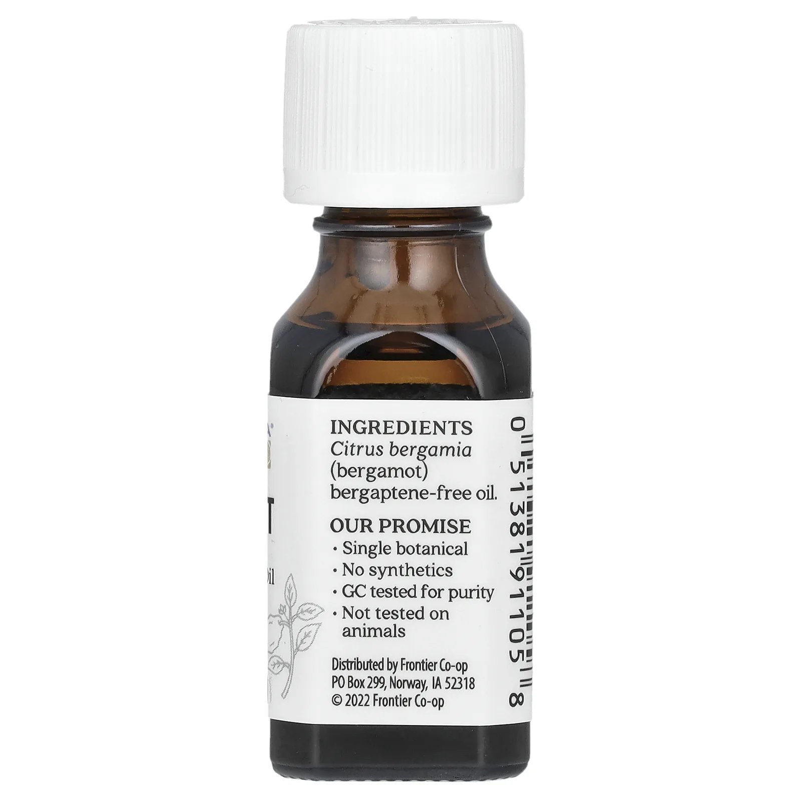 Aura Cacia, Бергамот, без бергаптена, поднимает настроение, 0,5 жидких унций (15 мл)