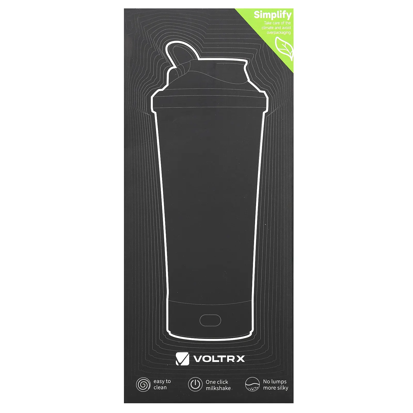 Voltrx, VortexBoost, флакон с электрошейкером, красный, 700 мл (24 унции)