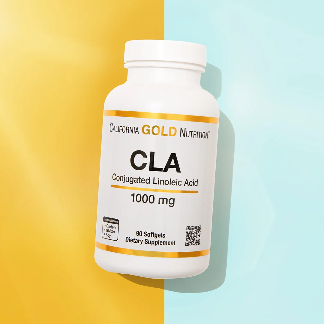 California Gold Nutrition, Clarinol, КЛК, конъюгированная линолевая кислота, 1000 мг, 90 мягких таблеток