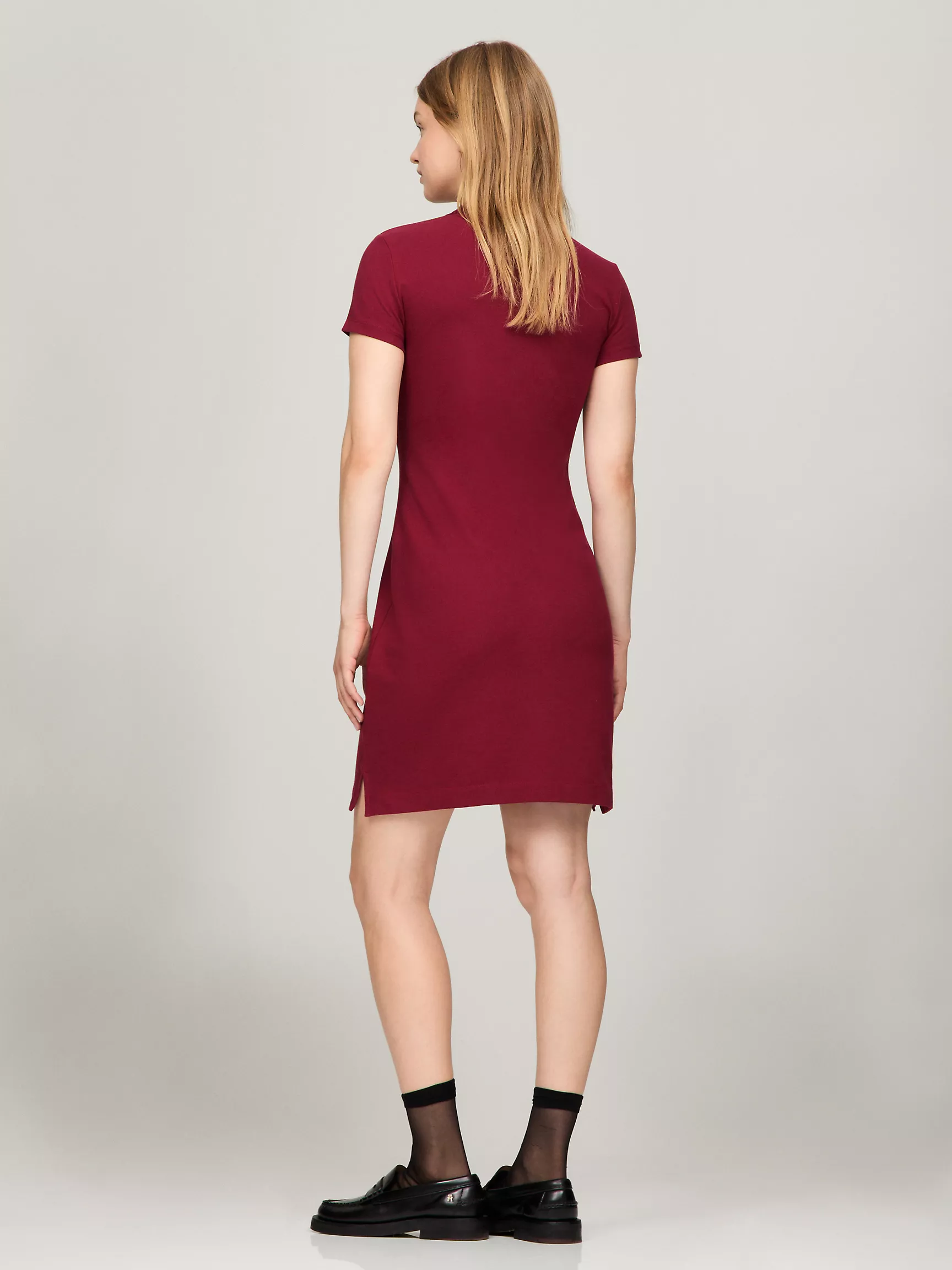 Женское платье Tommy Hilfiger, Приталенное платье-поло из эластичного хлопка