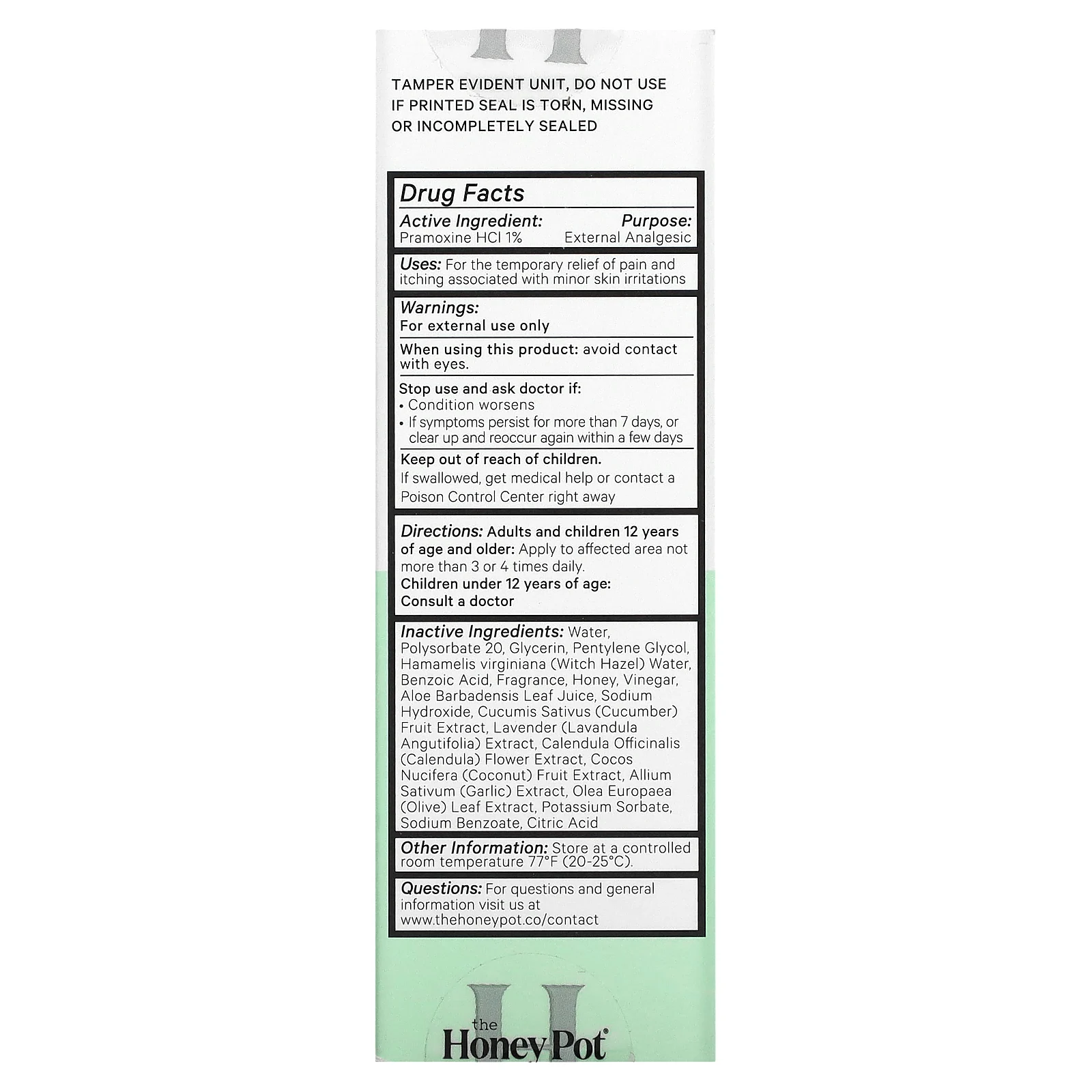 The Honey Pot Company, Anit-Itch Soothing Spray, 2.7 fl oz (80 ml)