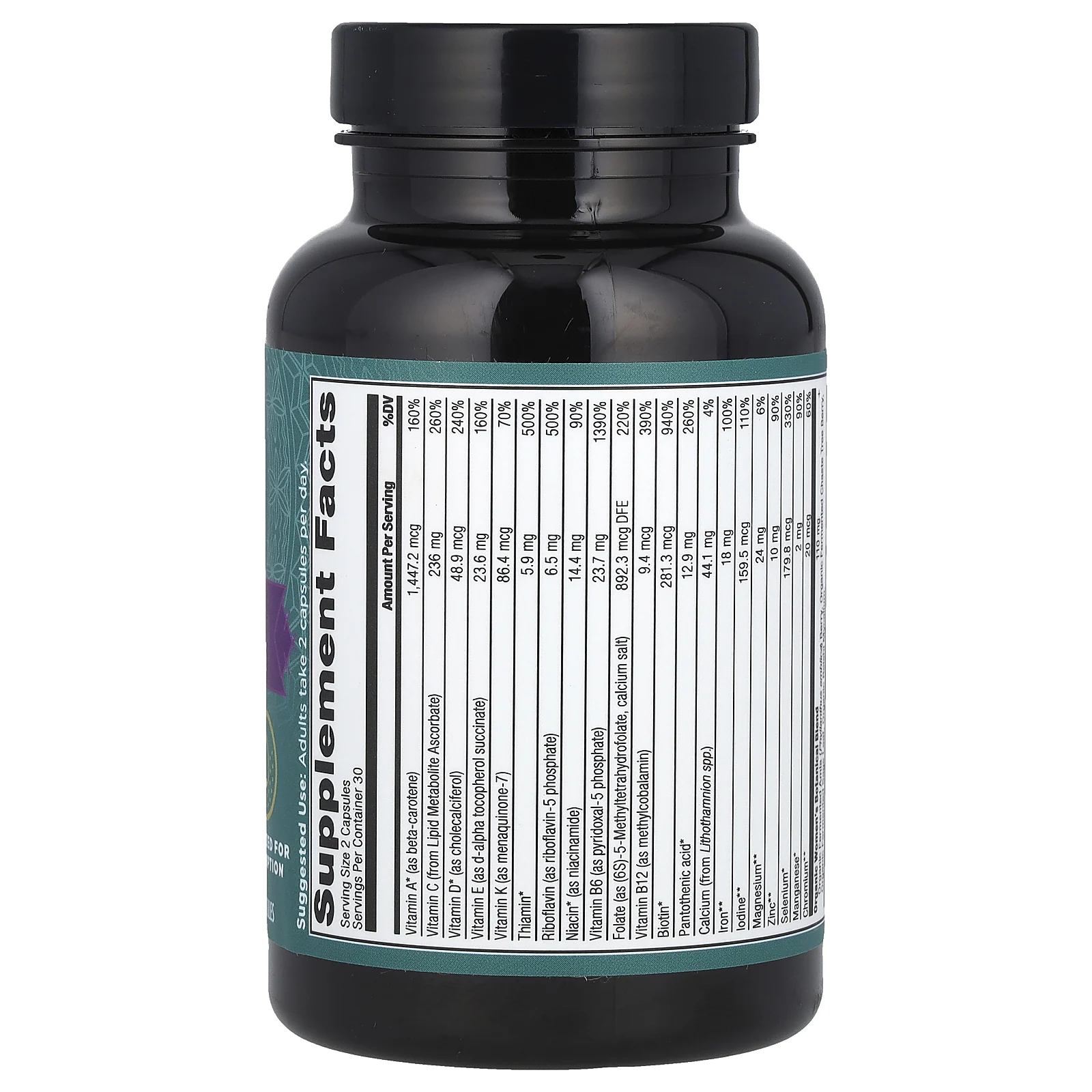 Ancient Nutrition, Ферментированный мультивитамин для женщин, 60 капсул