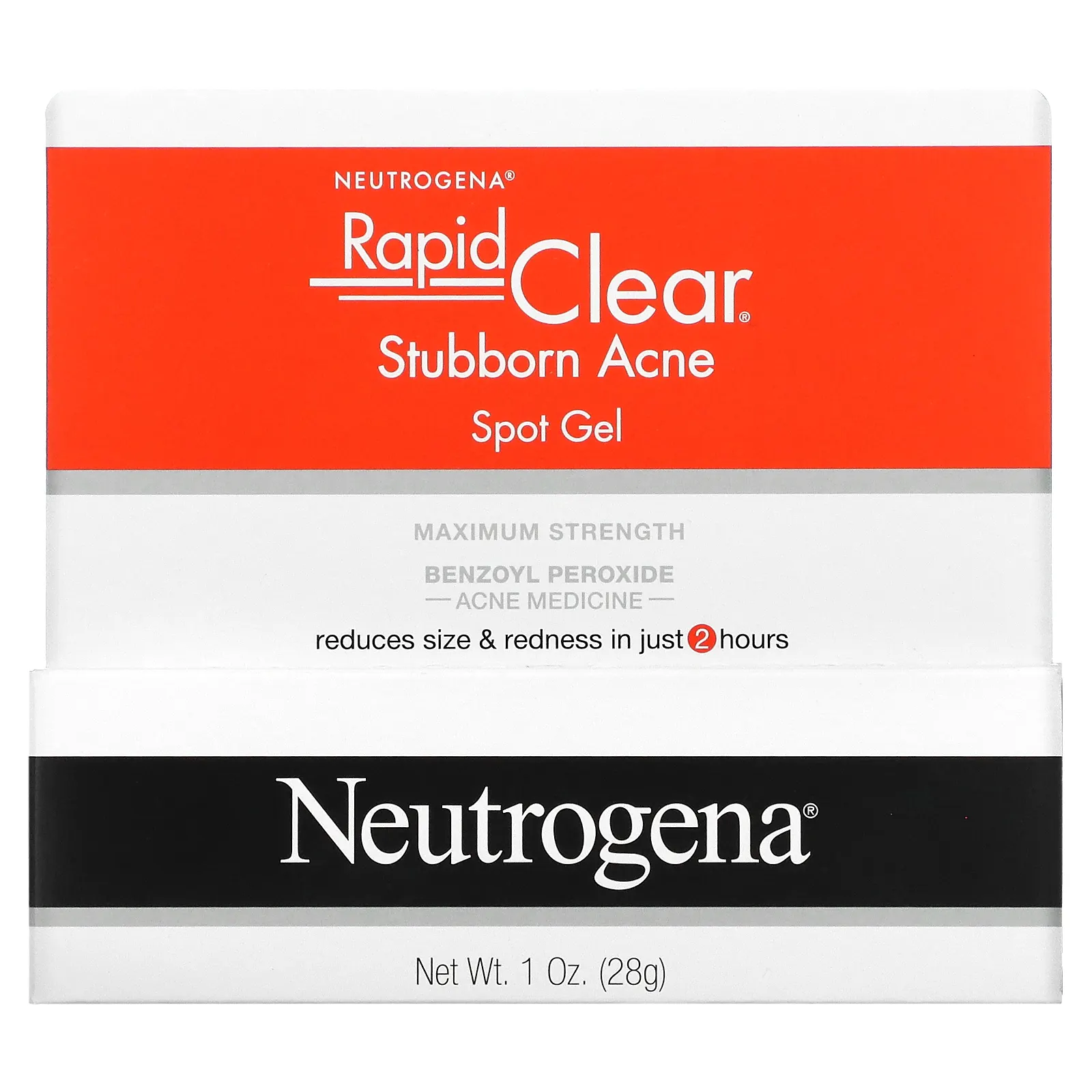 Neutrogena, Rapid Clear, гель от прыщей, максимальная сила, 28 г (1 унция)