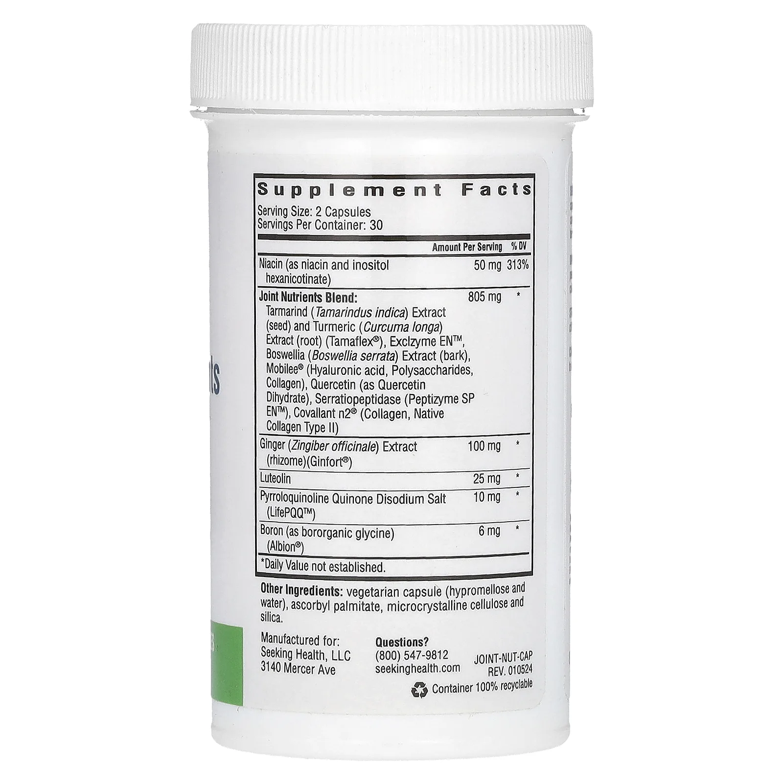 Seeking Health, Joint Nutrients, 60 вегетарианских капсул