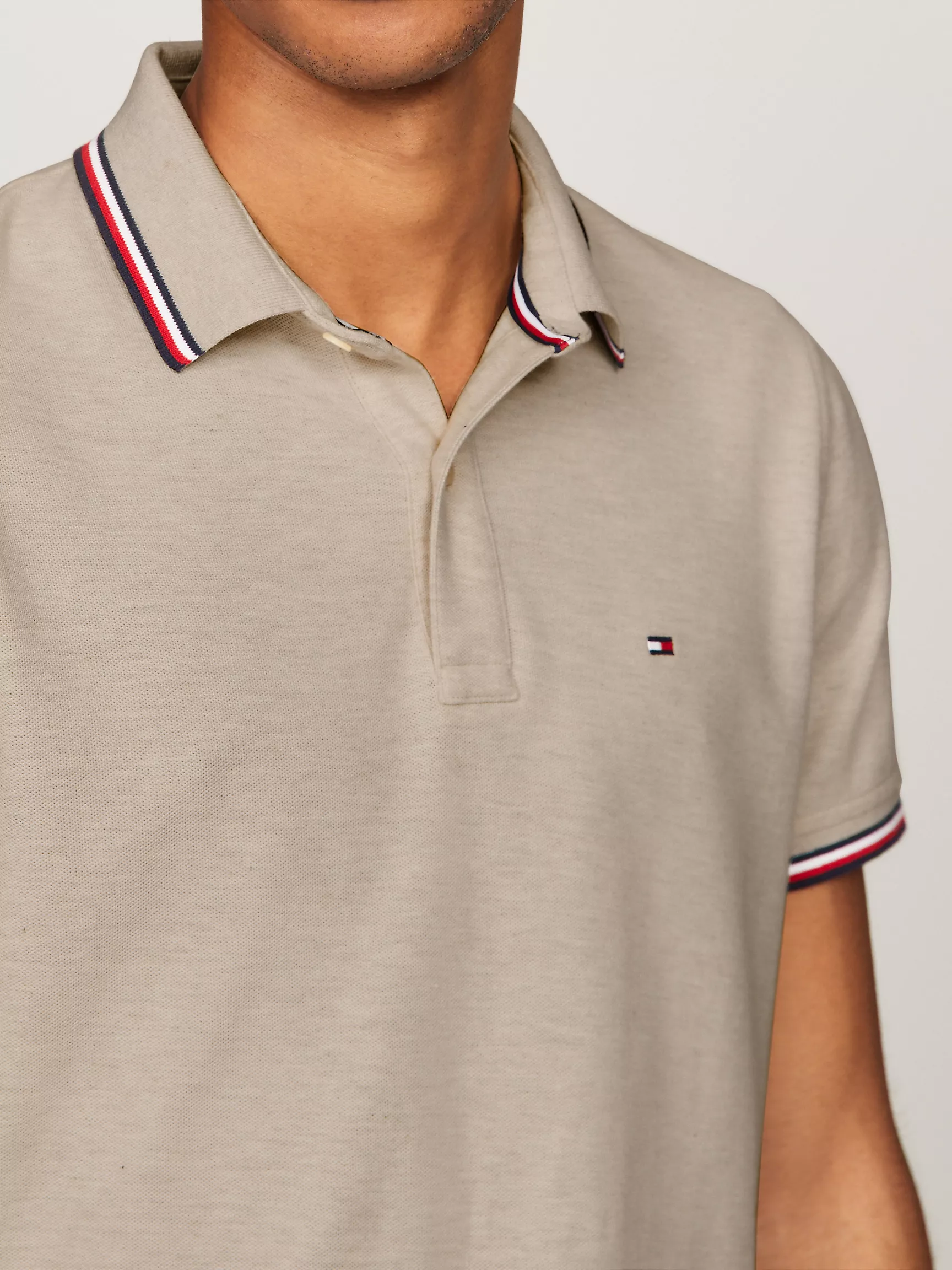 Мужское поло Tommy Hilfiger, Влагоотводящее поло Tommy стандартного кроя