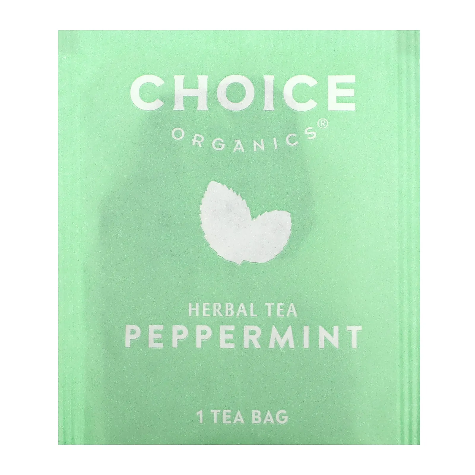Choice Organic Teas, Herbal Tea, перечная мята, без кофеина, 16 чайных пакетиков, 17 г (0,60 унции)