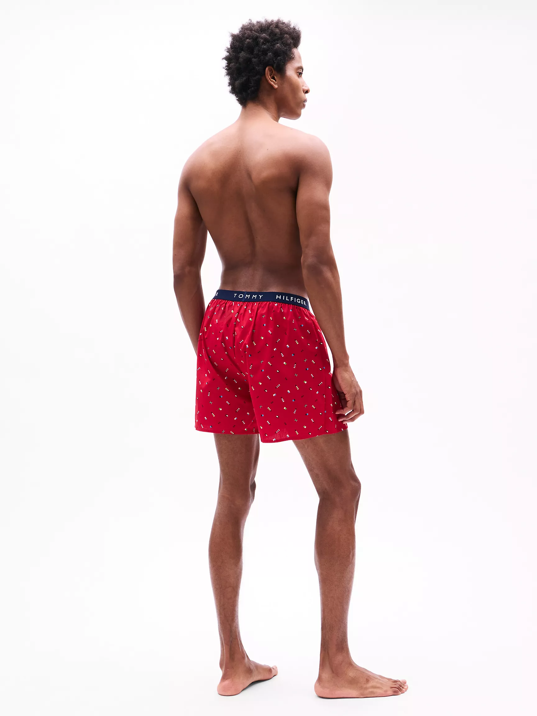 Мужское нижнее белье Tommy Hilfiger, Тканые боксёры Tommy с логотипом (набор 3 шт.)