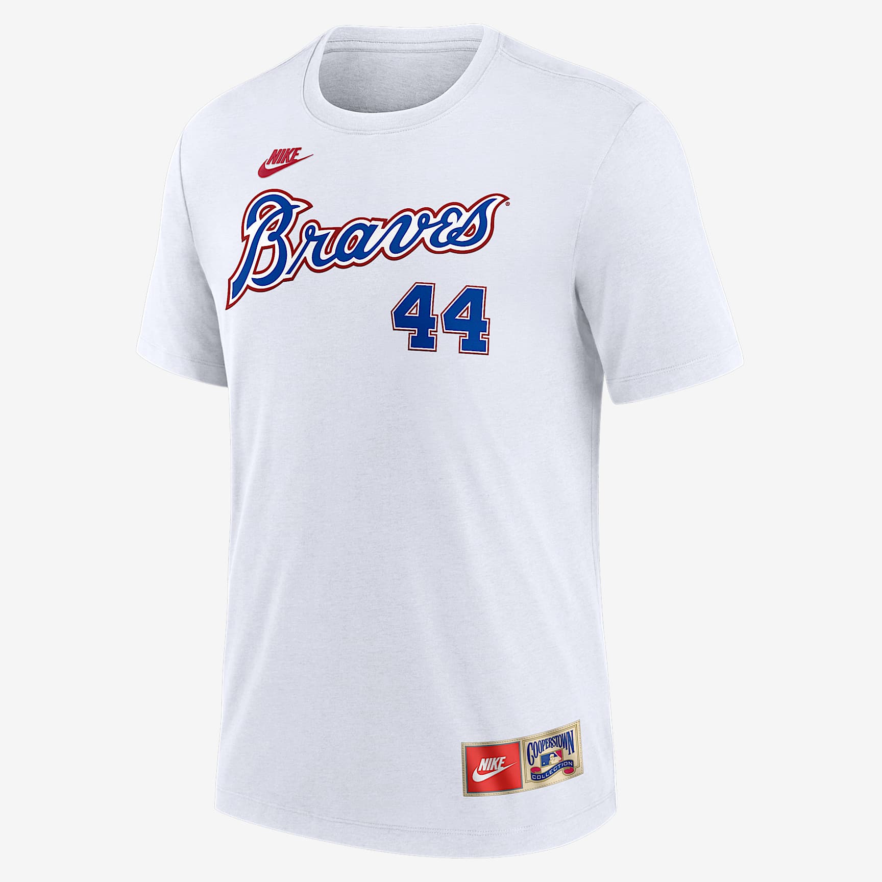 Hank Aaron Atlanta Braves Cooperstown Men's Nike MLB T-Shirt