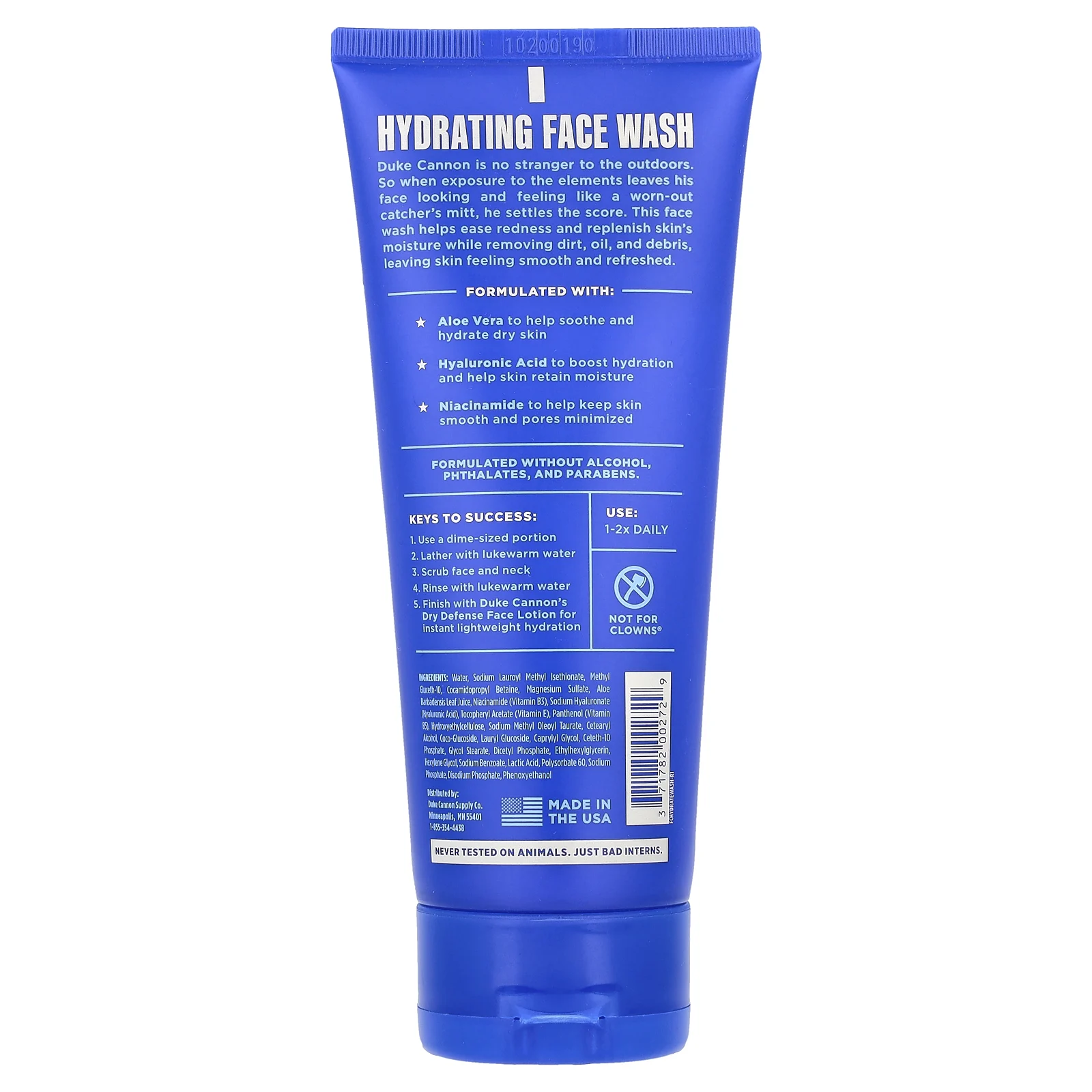 Duke Cannon Supply Co., Увлажняющее средство для душа, без отдушек, 177 мл (6 жидк. унц.)