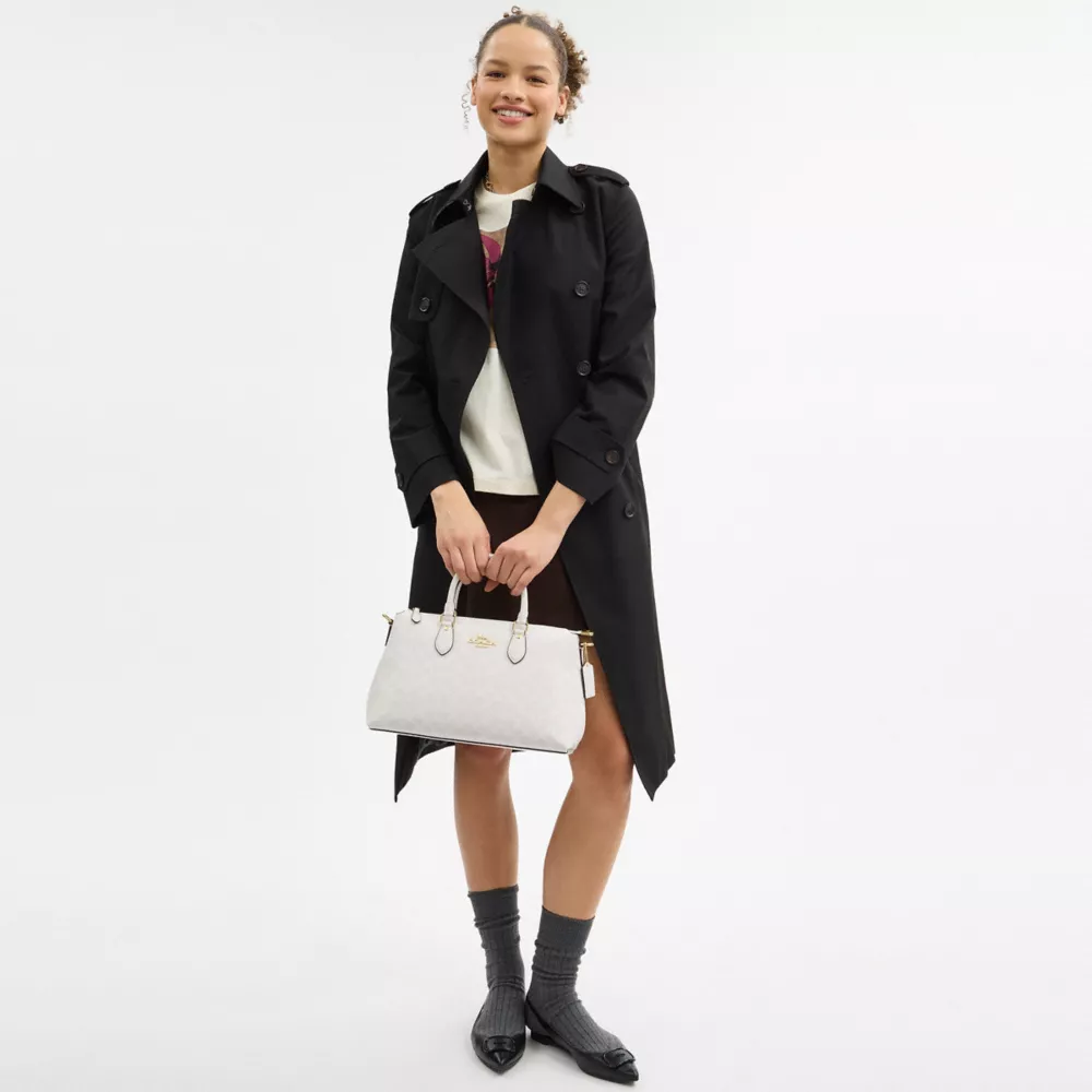 Сумка COACH Georgia Satchel Bag In Signature Canvas