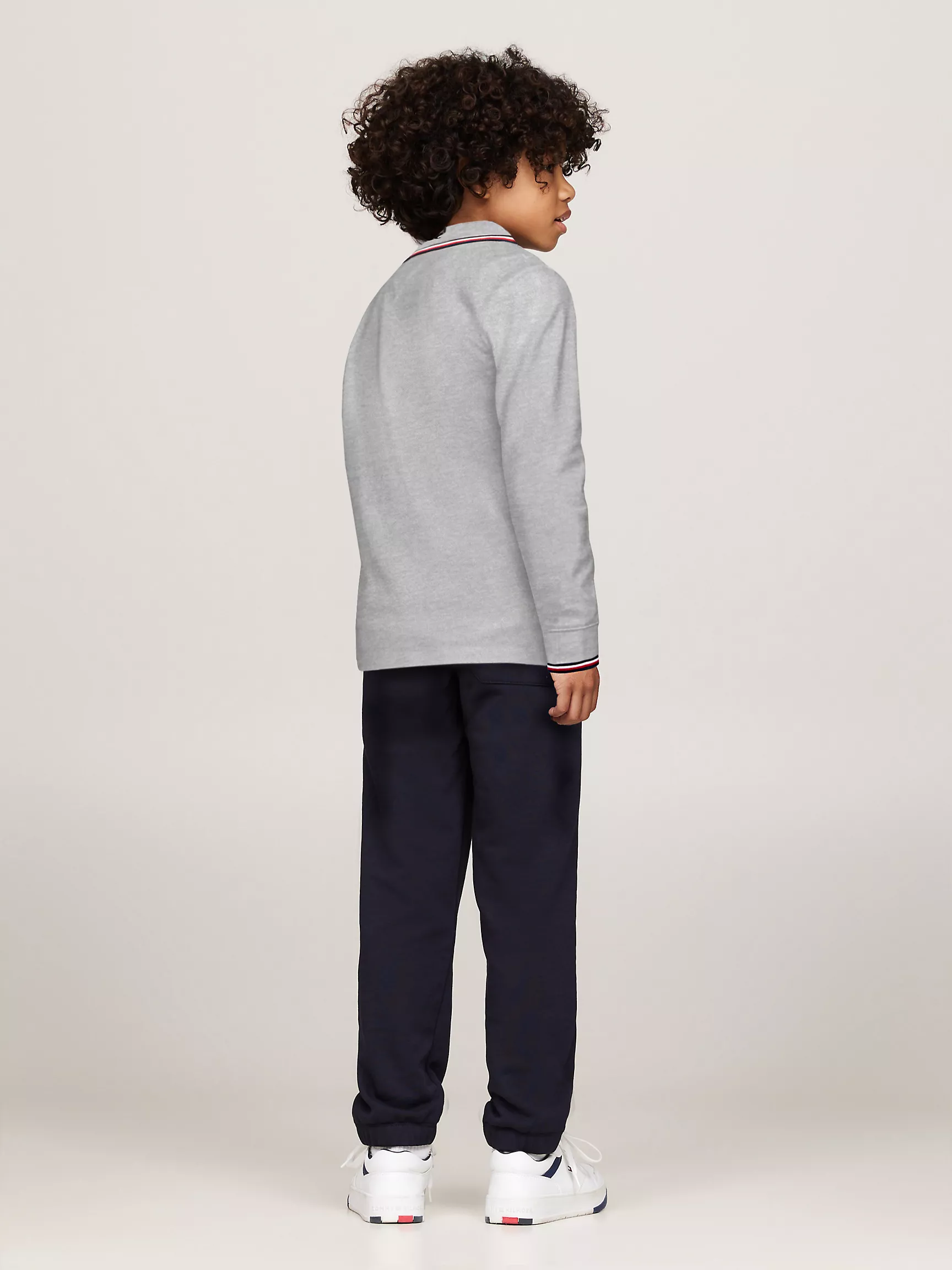 Рубашка-поло для мальчиков Tommy Hilfiger, Детское поло с длинным рукавом и влагоотводящей технологией Tommy