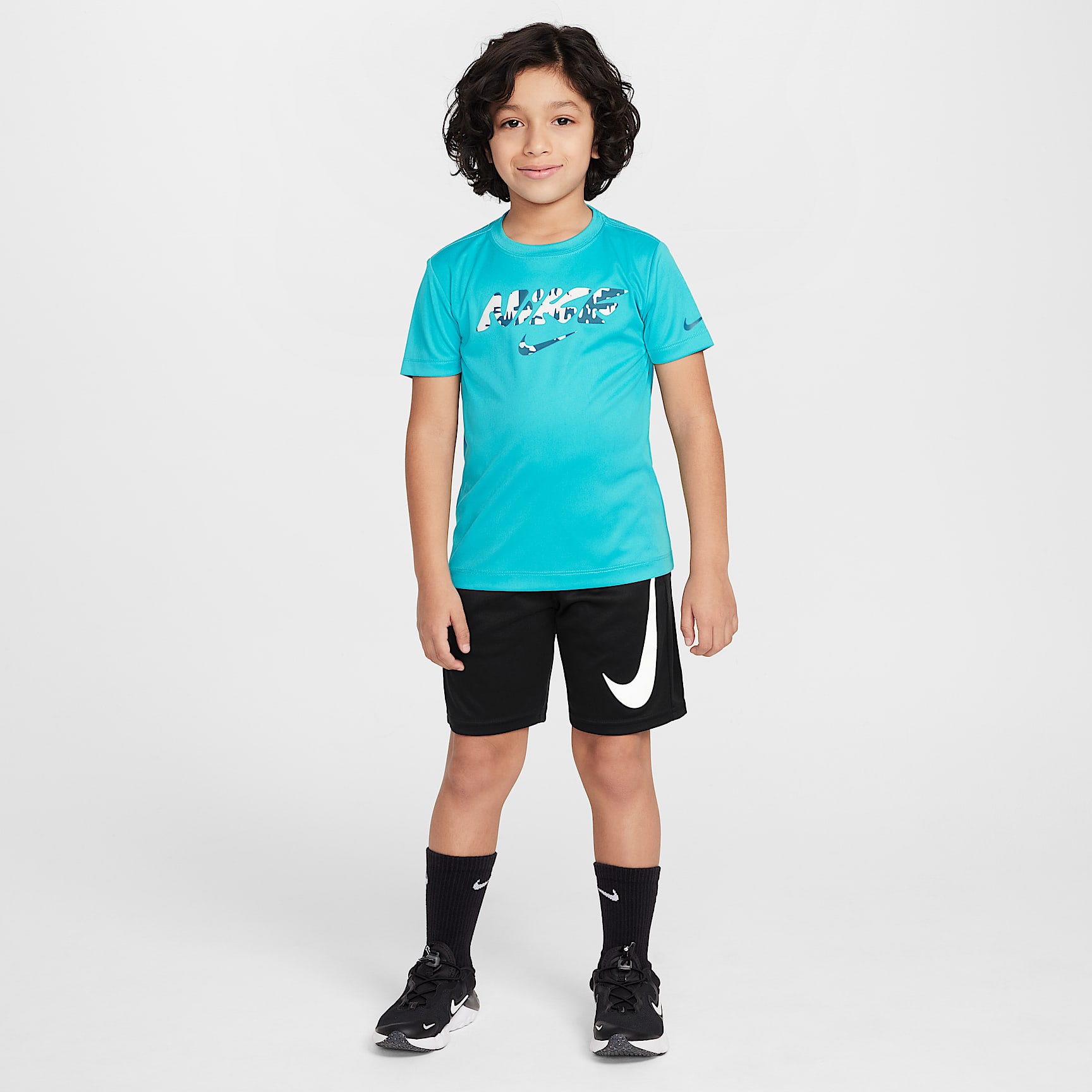 Nike Dri-FIT Little Kids' Multi Bold Graphic Top