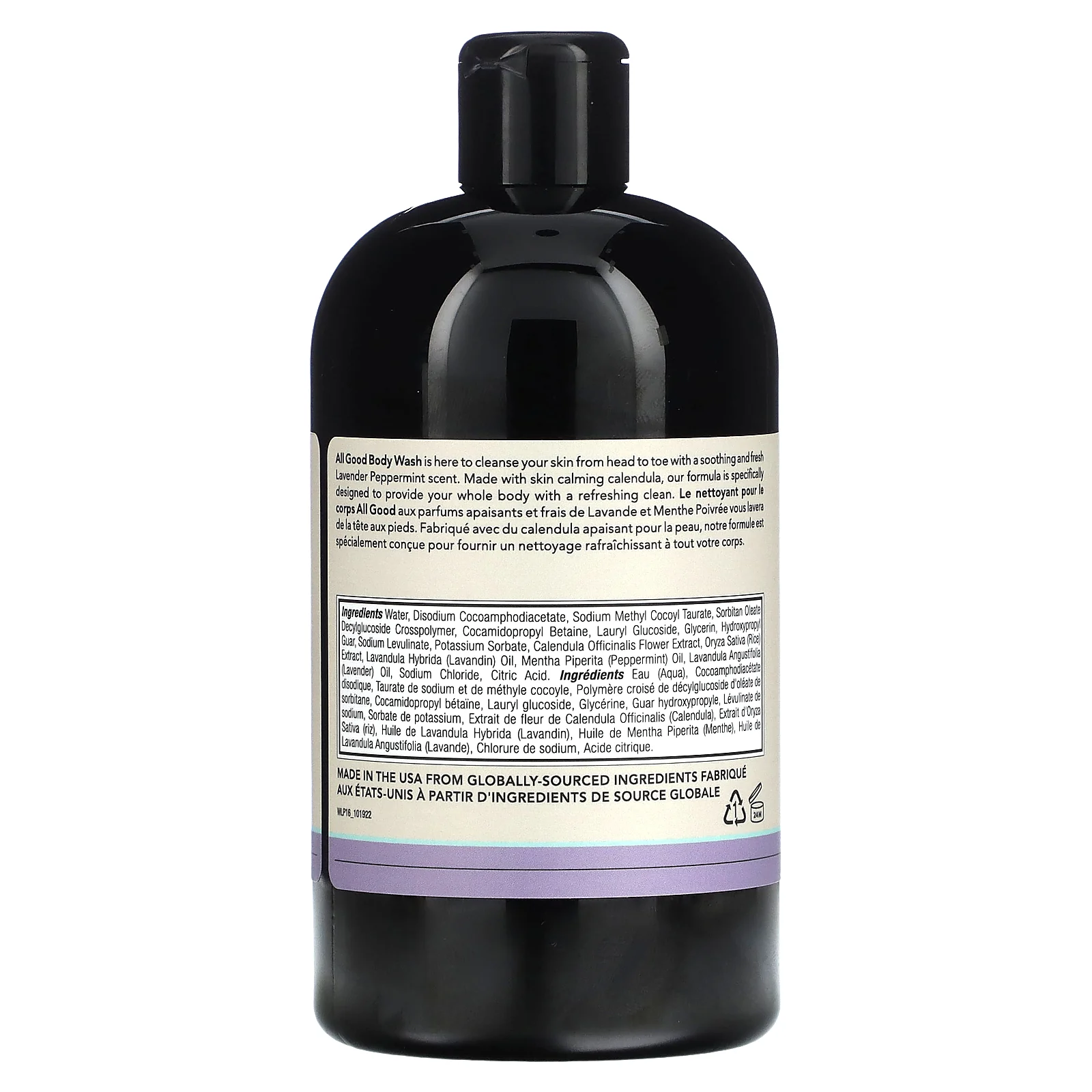 All Good Products, Гель для душа, лаванда и перечная мята, 0,47 л (16 жидк. Унций)