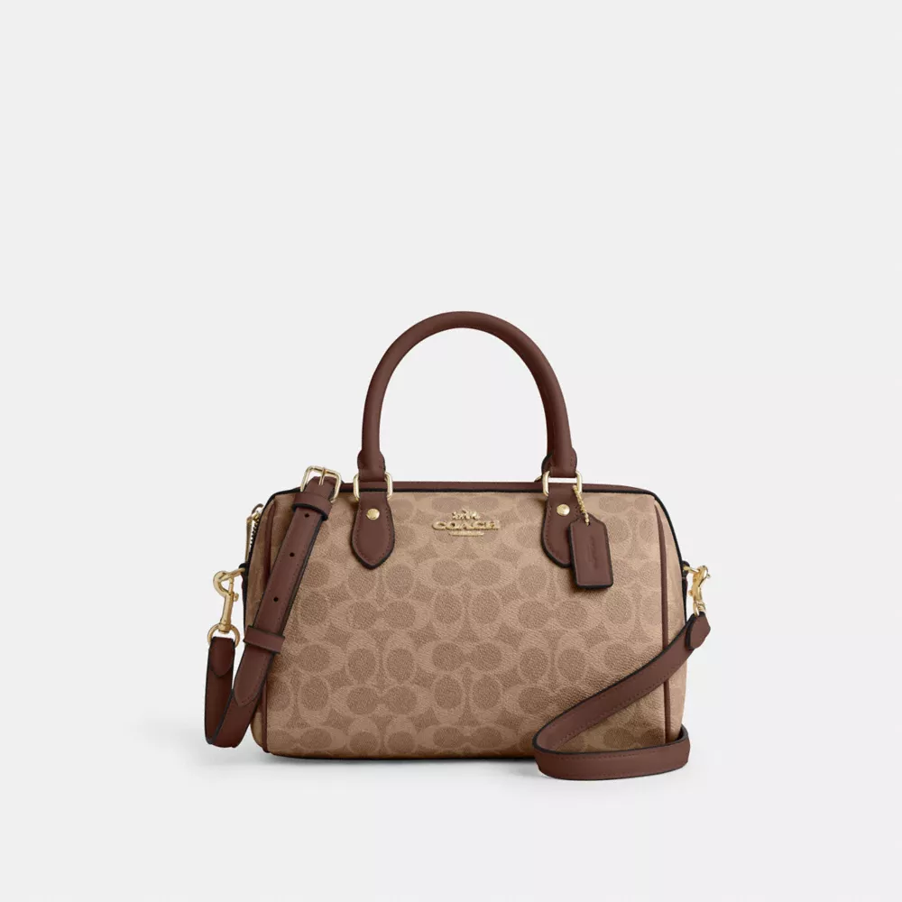 Сумка COACH Rowan Satchel Bag In Signature Canvas