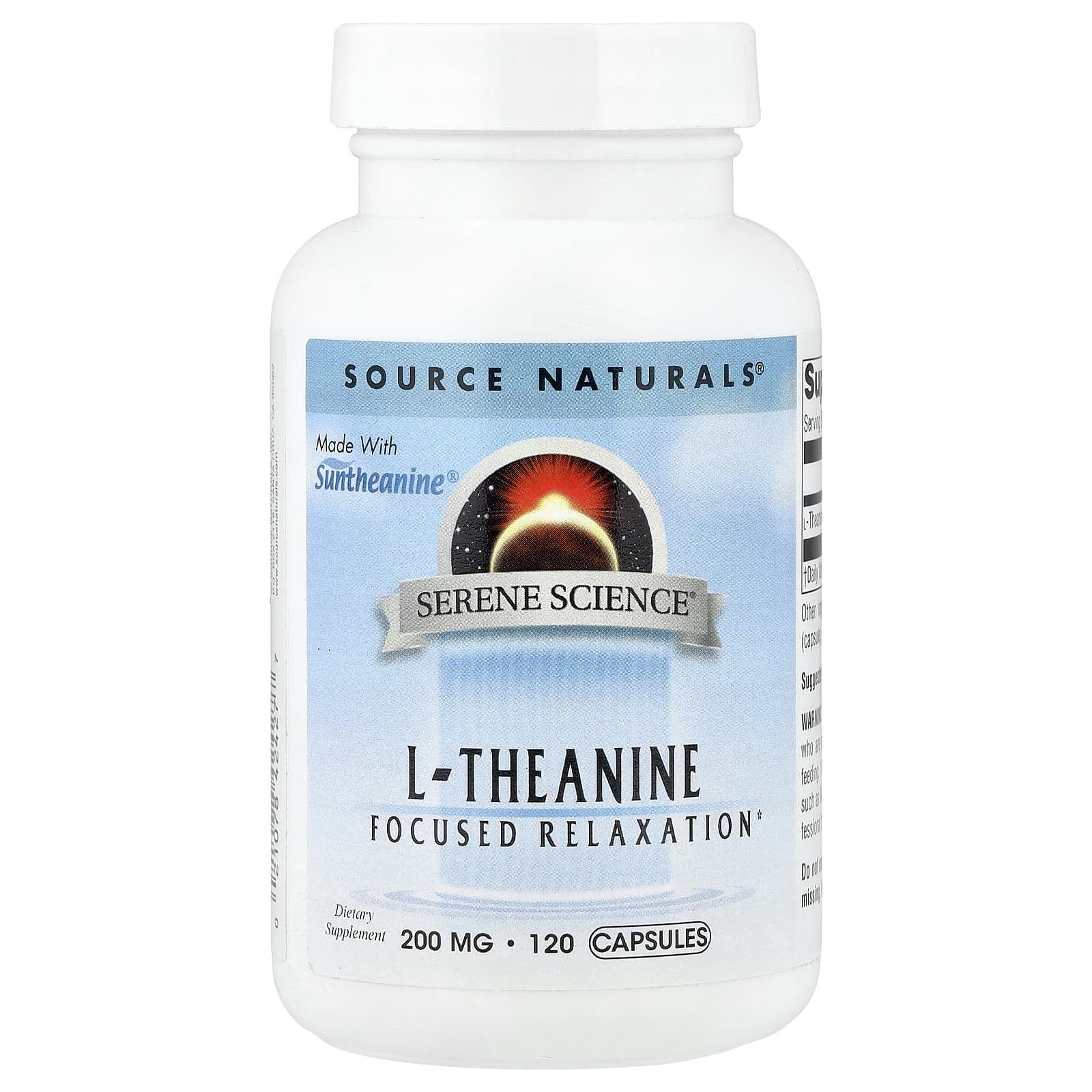 Source Naturals, L-теанин, 200 мг, 120 капсул