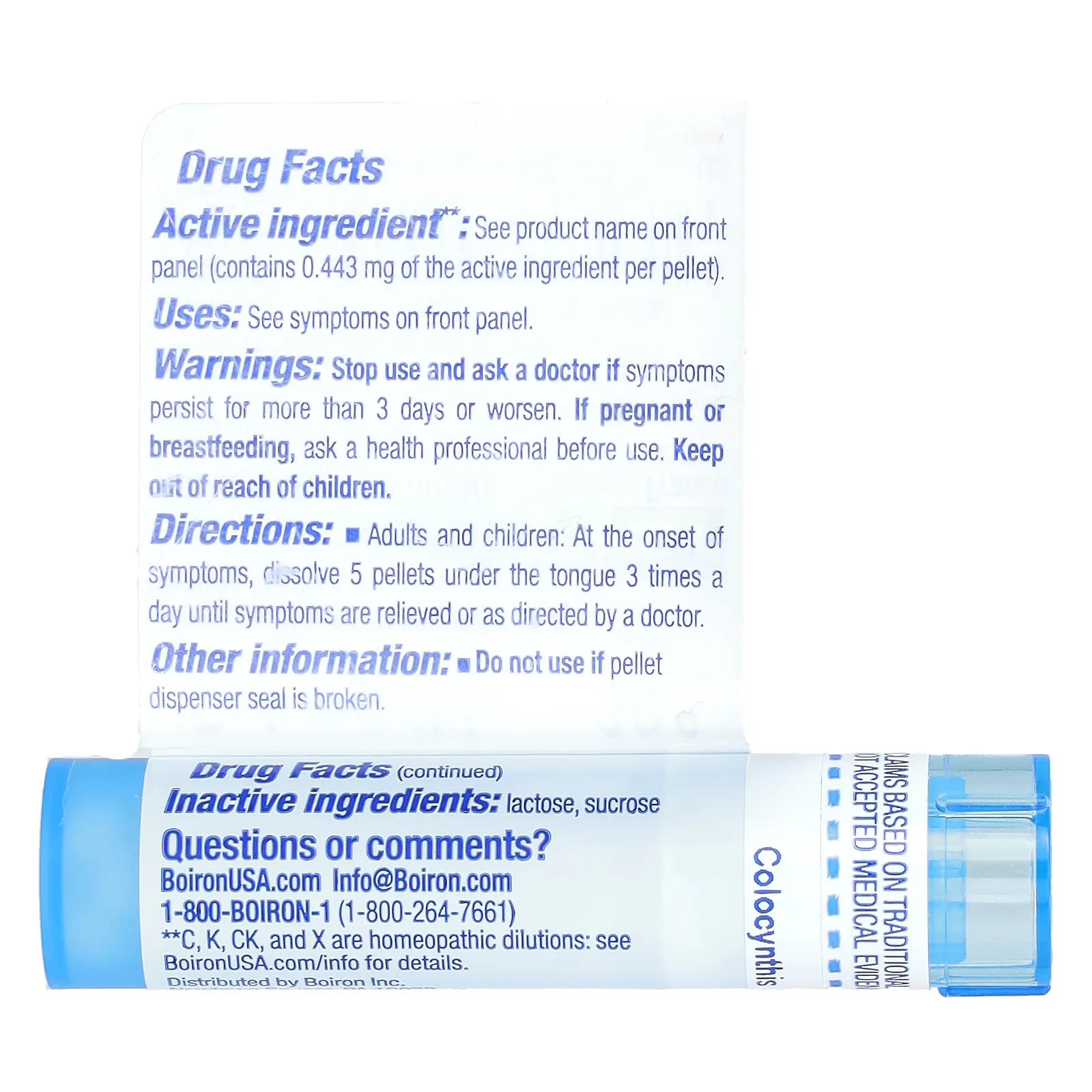 Boiron, Colocynthis, 30C, прибл. 80 гранул