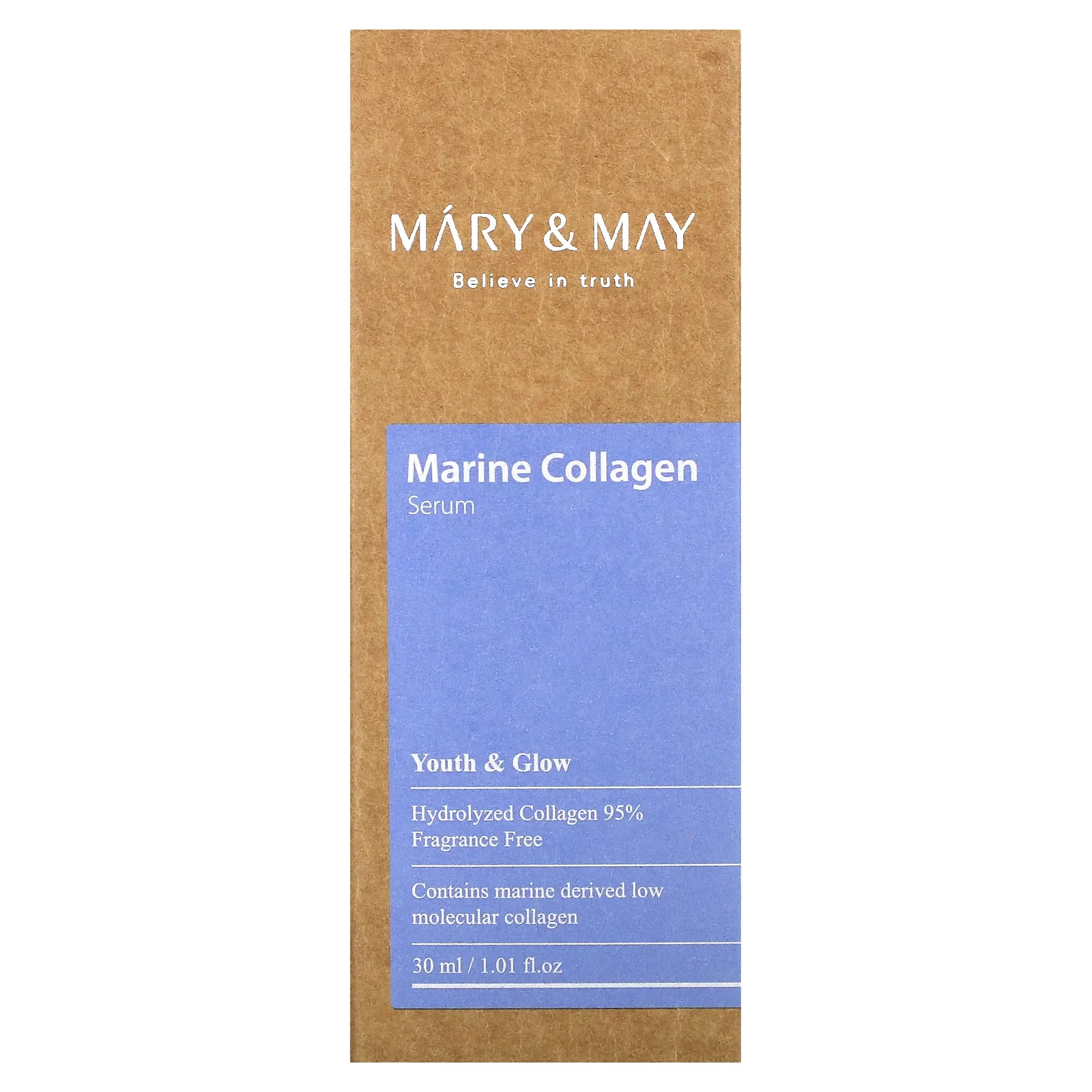 Mary & May, сыворотка с морским коллагеном, 30 мл (1,01 жидк. унции)